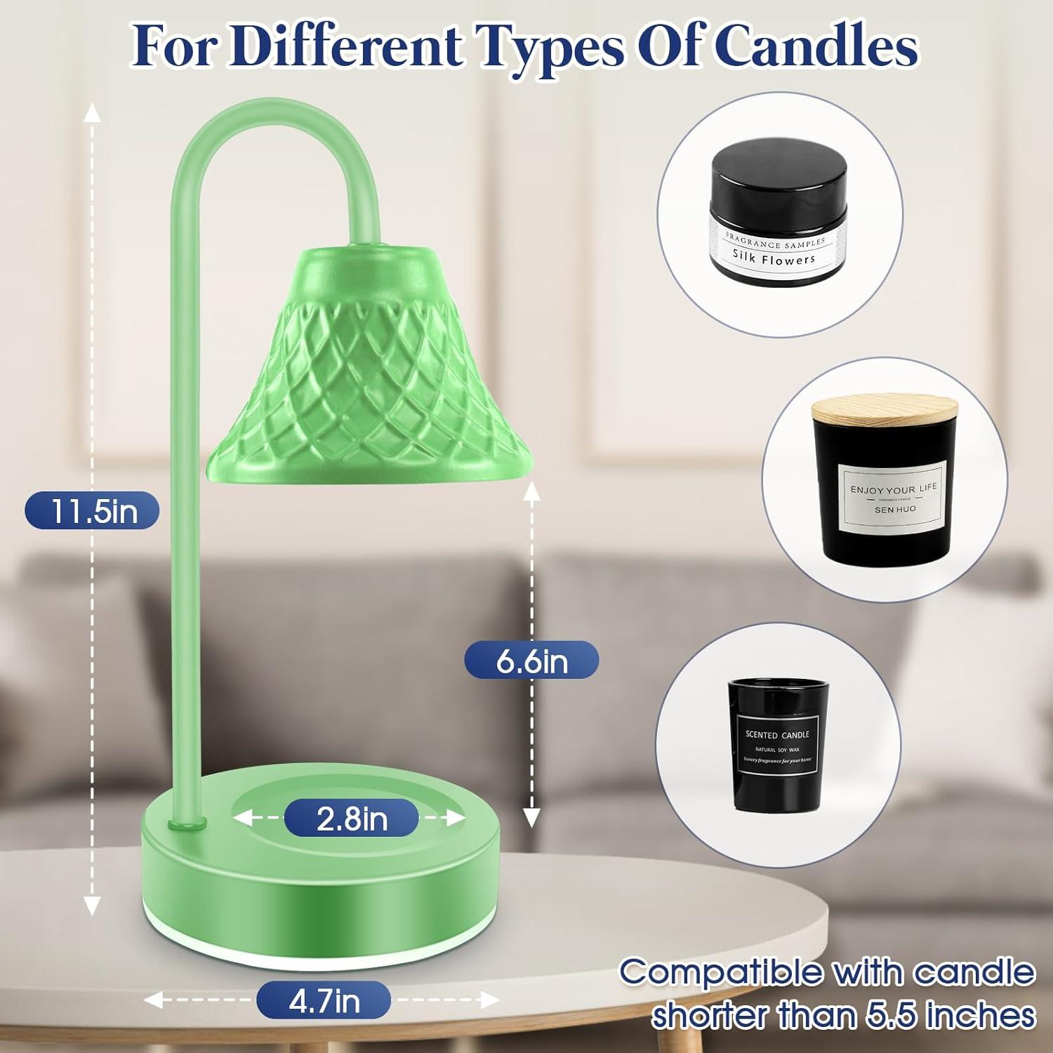 Lámpara Calentadora de Velas Banbanda Verde con Temporizador