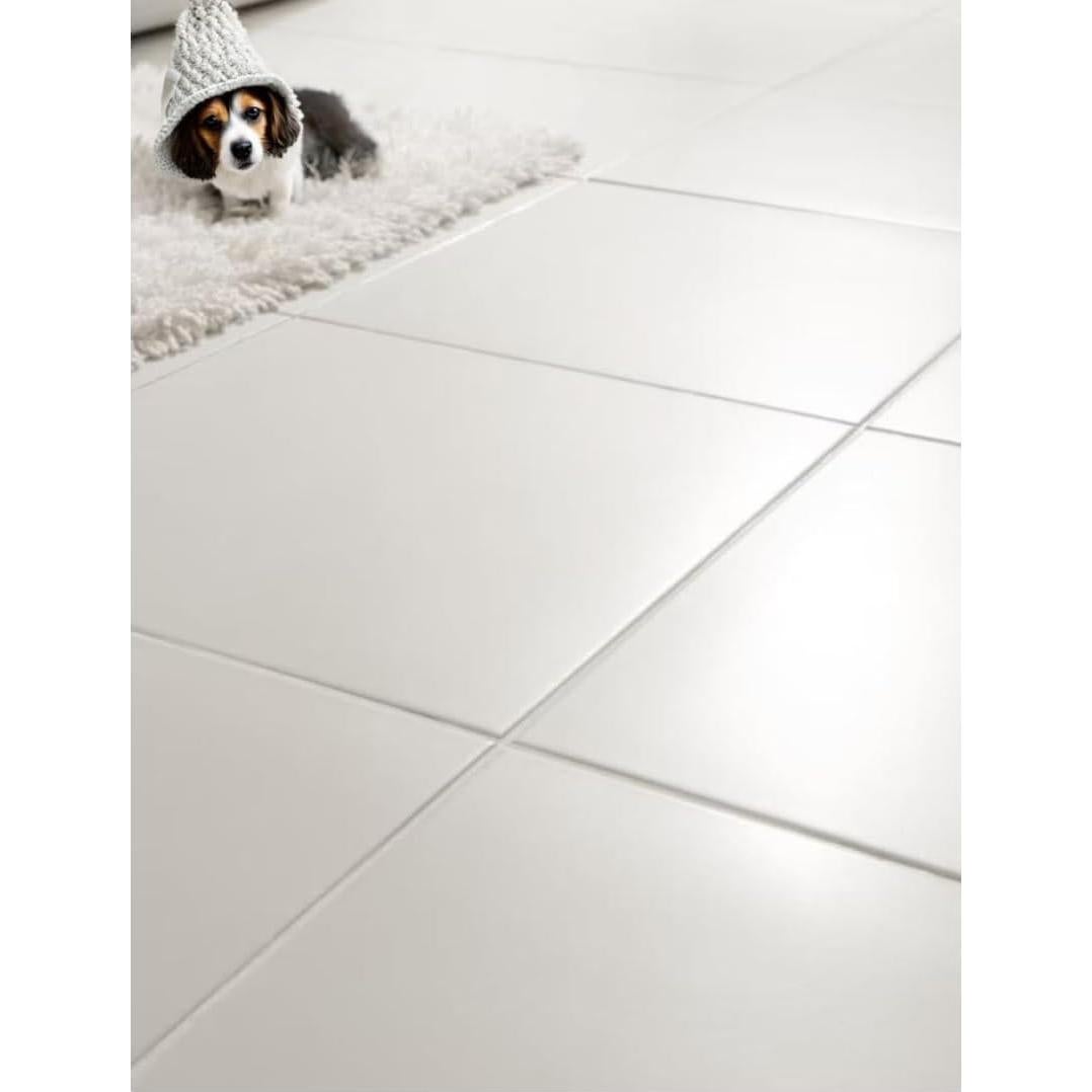 Azulejo de Porcelana Tenedos 8x8 Blanco Mate Caja 15 Pzas