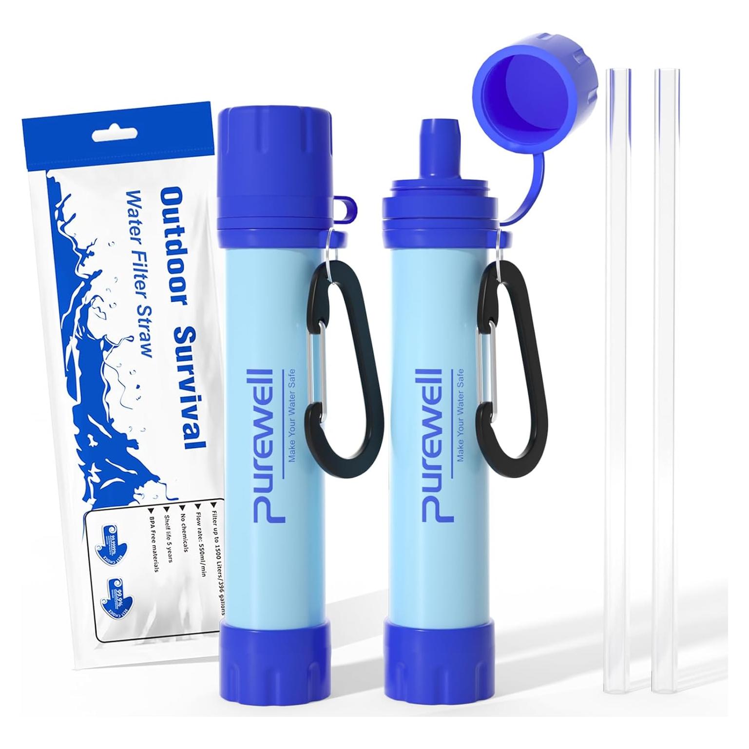 Filtro de Agua Purewell 1500L para Camping y Emergencias