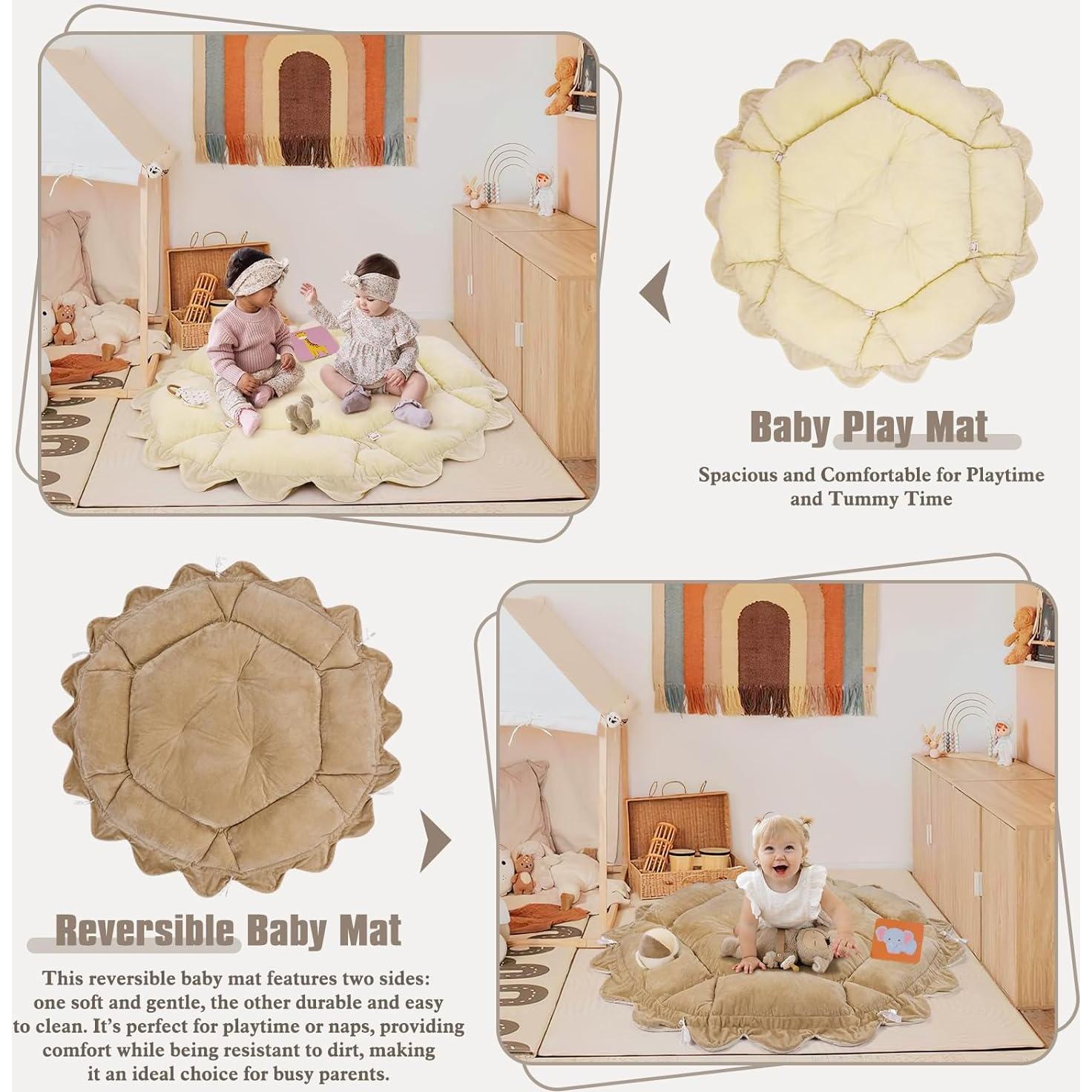 Gimnasio de Juego 5 en 1 Foryoomi Crema para Bebés