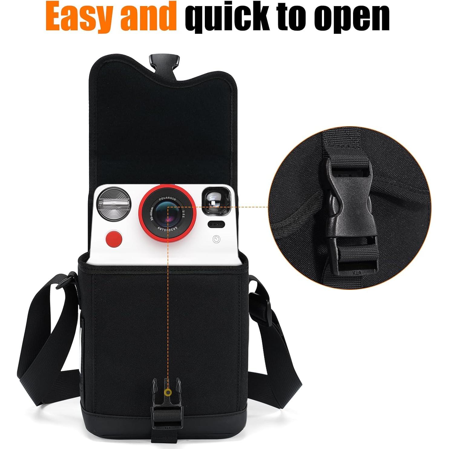 Bolsa de cámara bandolera Cwatcun Small Polaroid 16.5x12.5cm