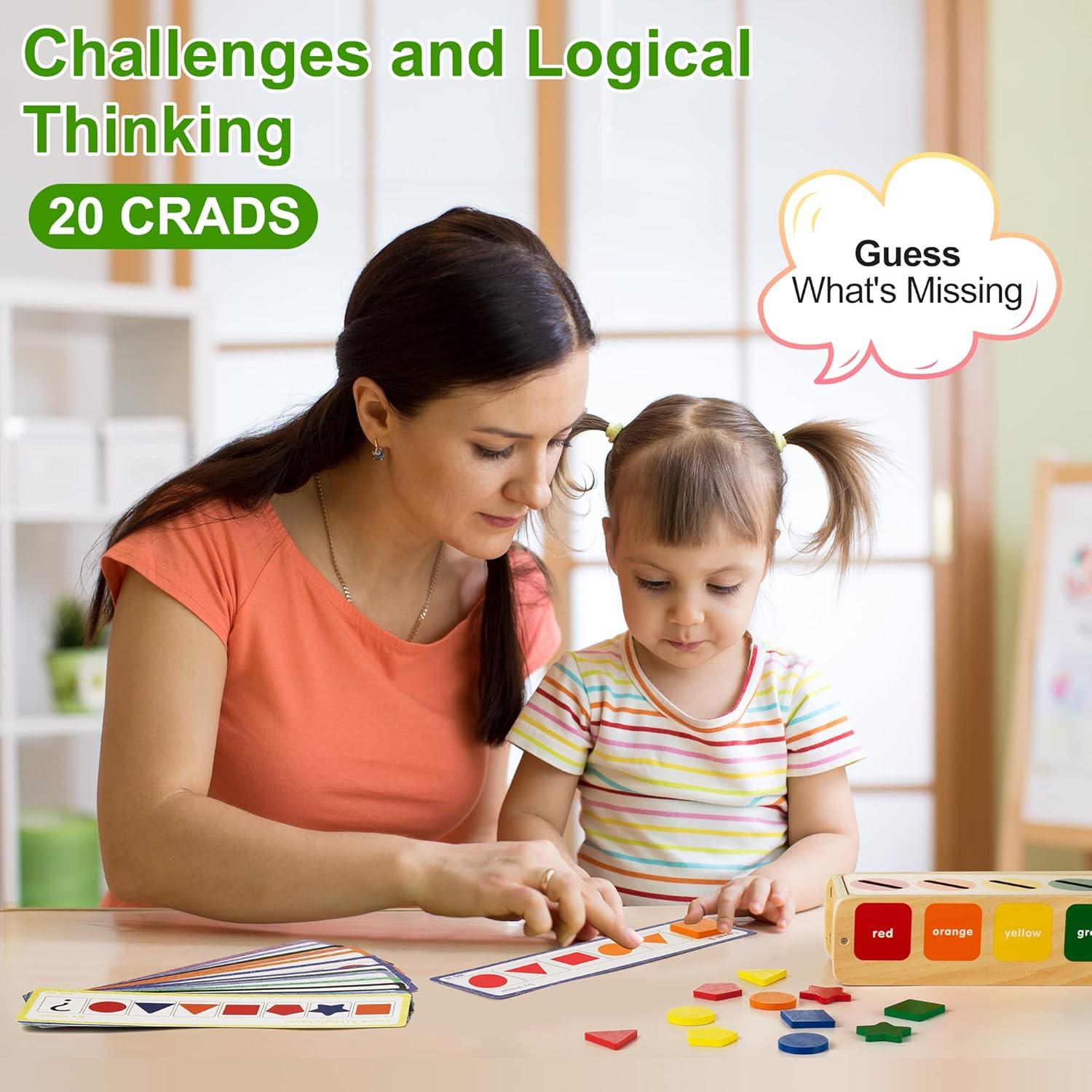 Juguete Montessori de Madera Lynncare para Niños 1-3 Años