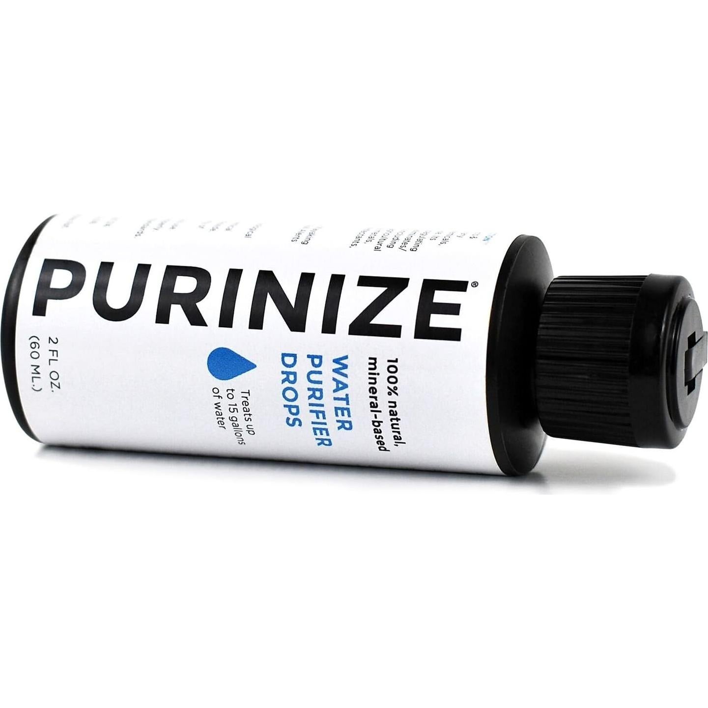 Purificador de Agua PURINIZE 59ml Gotas Naturales Sin Químicos