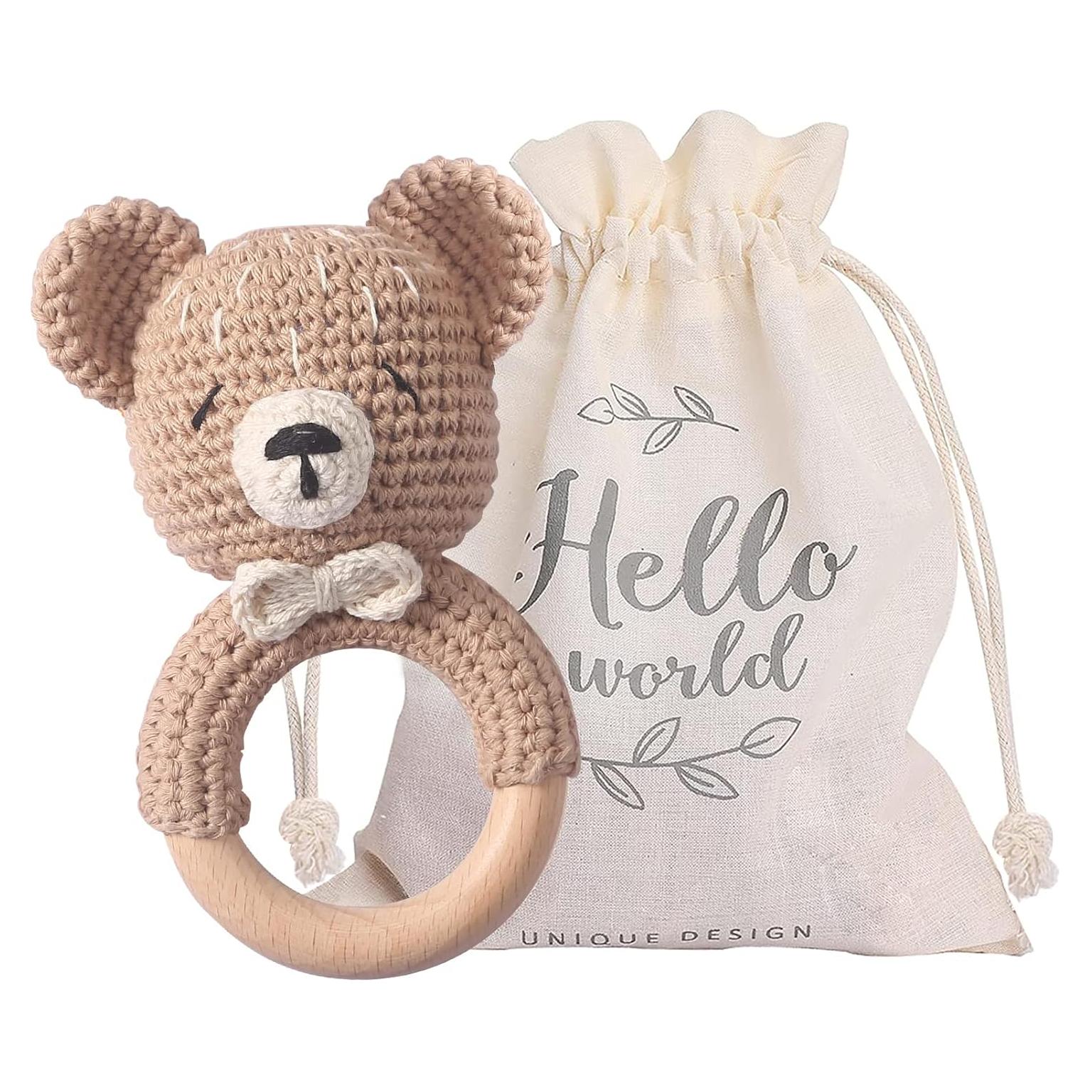 Sonajero de Madera Oso Mamimami Home para Bebés 49.9g