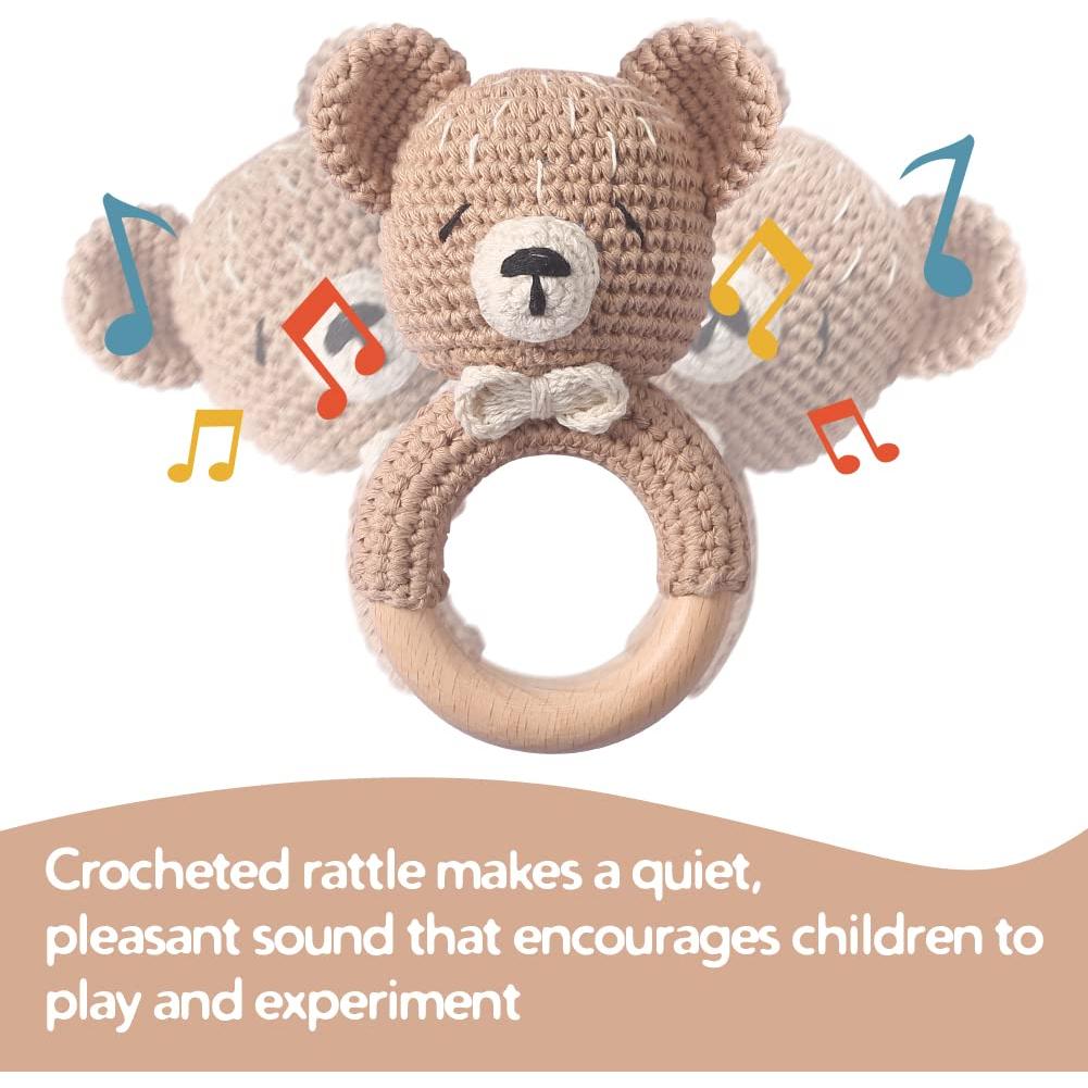 Sonajero de Madera Oso Mamimami Home para Bebés 49.9g