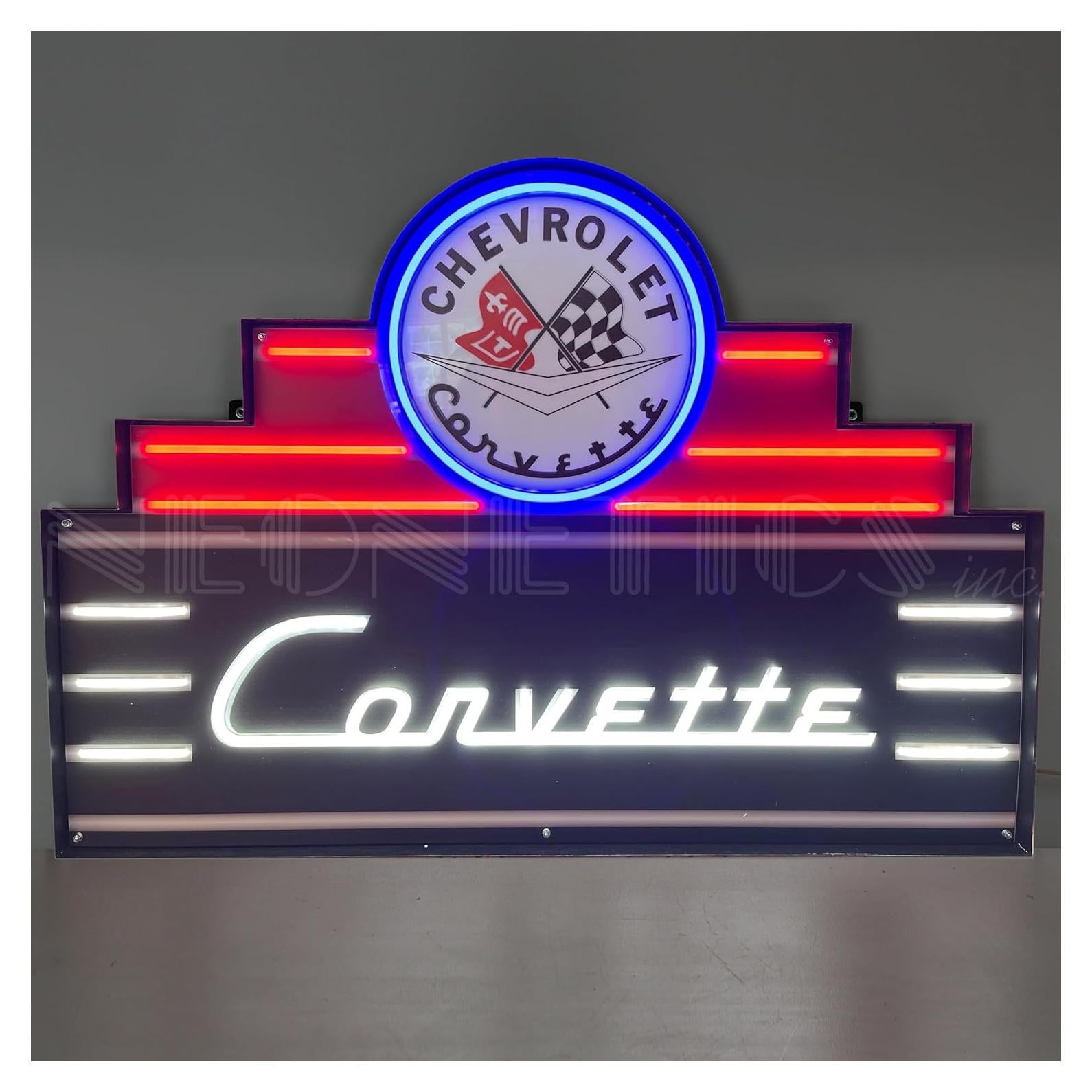 Cartel LED Flex-Neon Art Deco Corvette Neonetics 99x71cm