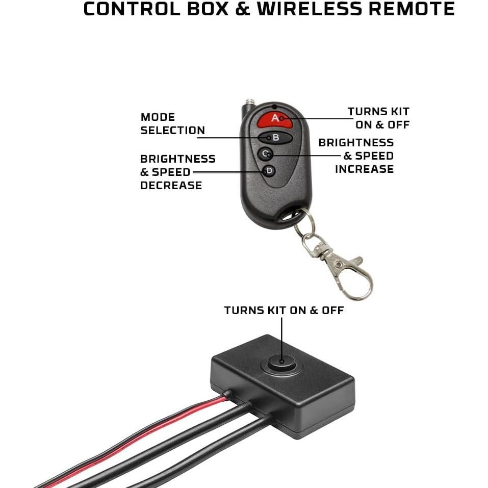 Kit de Iluminación LEDGlow 4pc Verde Slimline para Bajo Carro