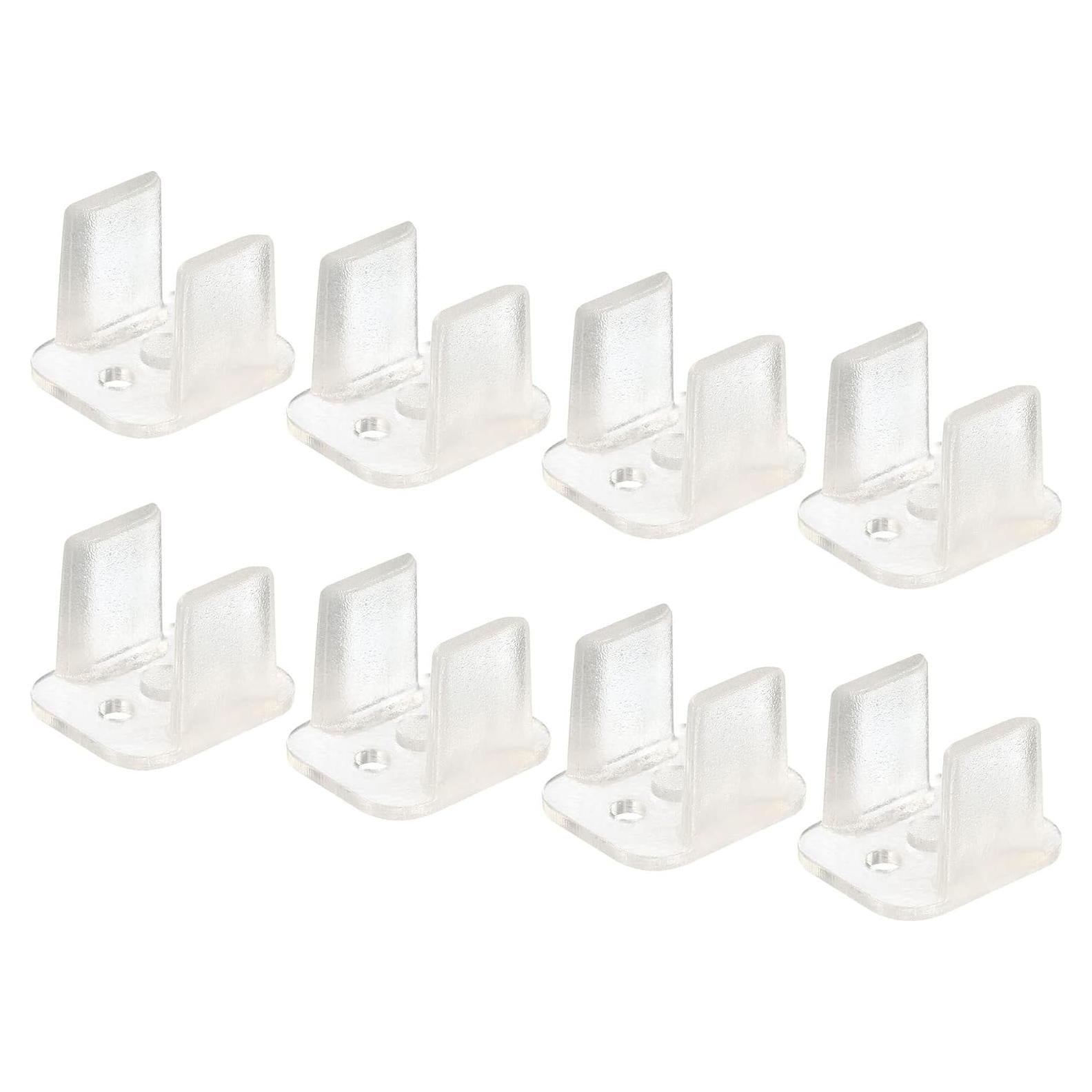 Clips de Montaje LED Translúcidos Boxonly para Tiras de 8mm - Paquete de 120