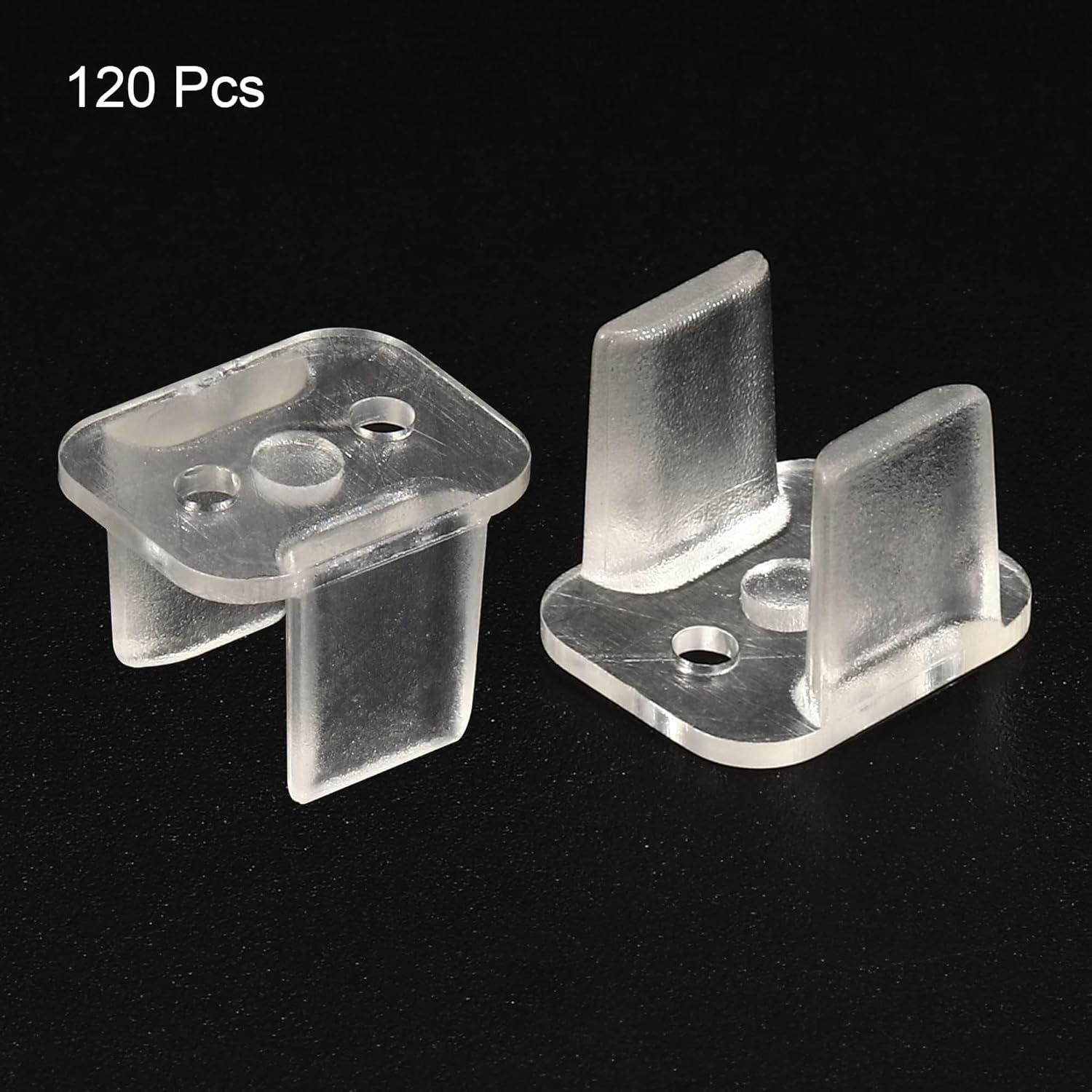 Clips de Montaje LED Translúcidos Boxonly para Tiras de 8mm - Paquete de 120