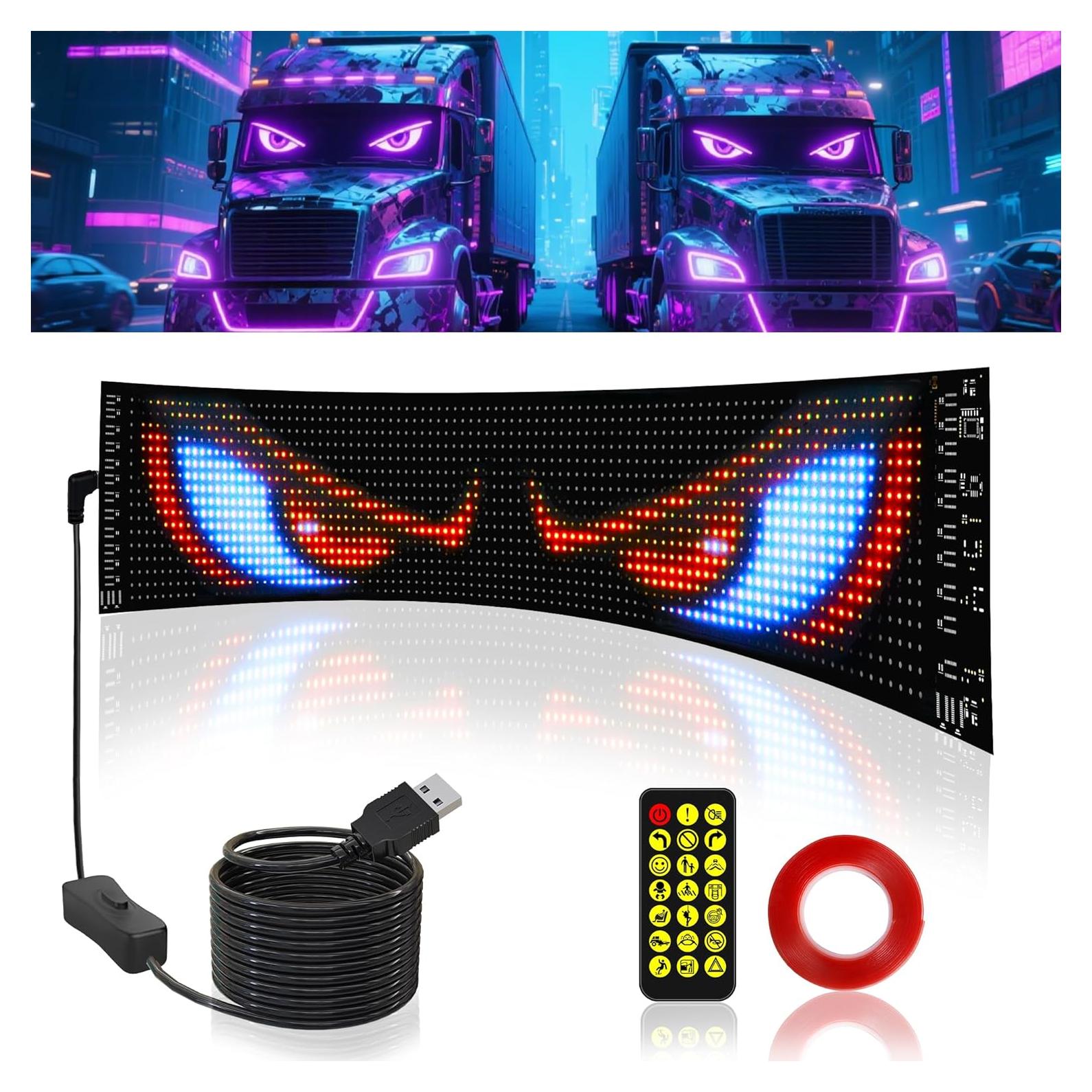 Luz LED Ojos del Diablo Cjgyz 89.9x19.1cm Programable