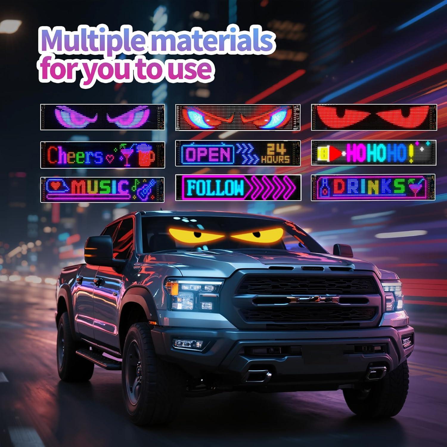 Luz LED Ojos del Diablo Cjgyz 89.9x19.1cm Programable