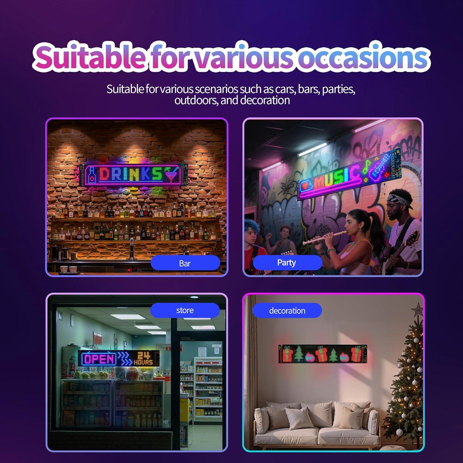 Luz LED Ojos del Diablo Cjgyz 89.9x19.1cm Programable