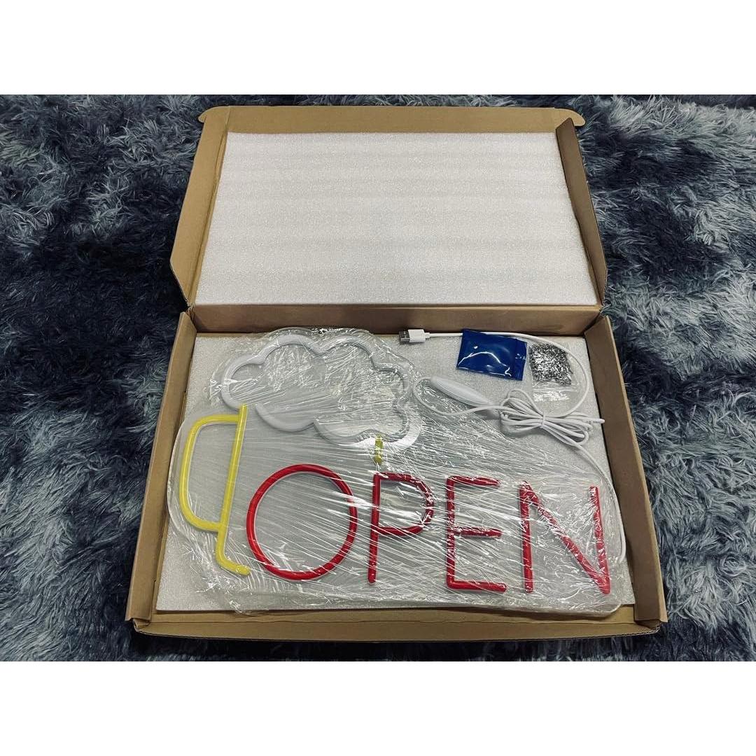 Cartel de Neón Abierto de Cerveza NEONGRAND 43x28 cm LED