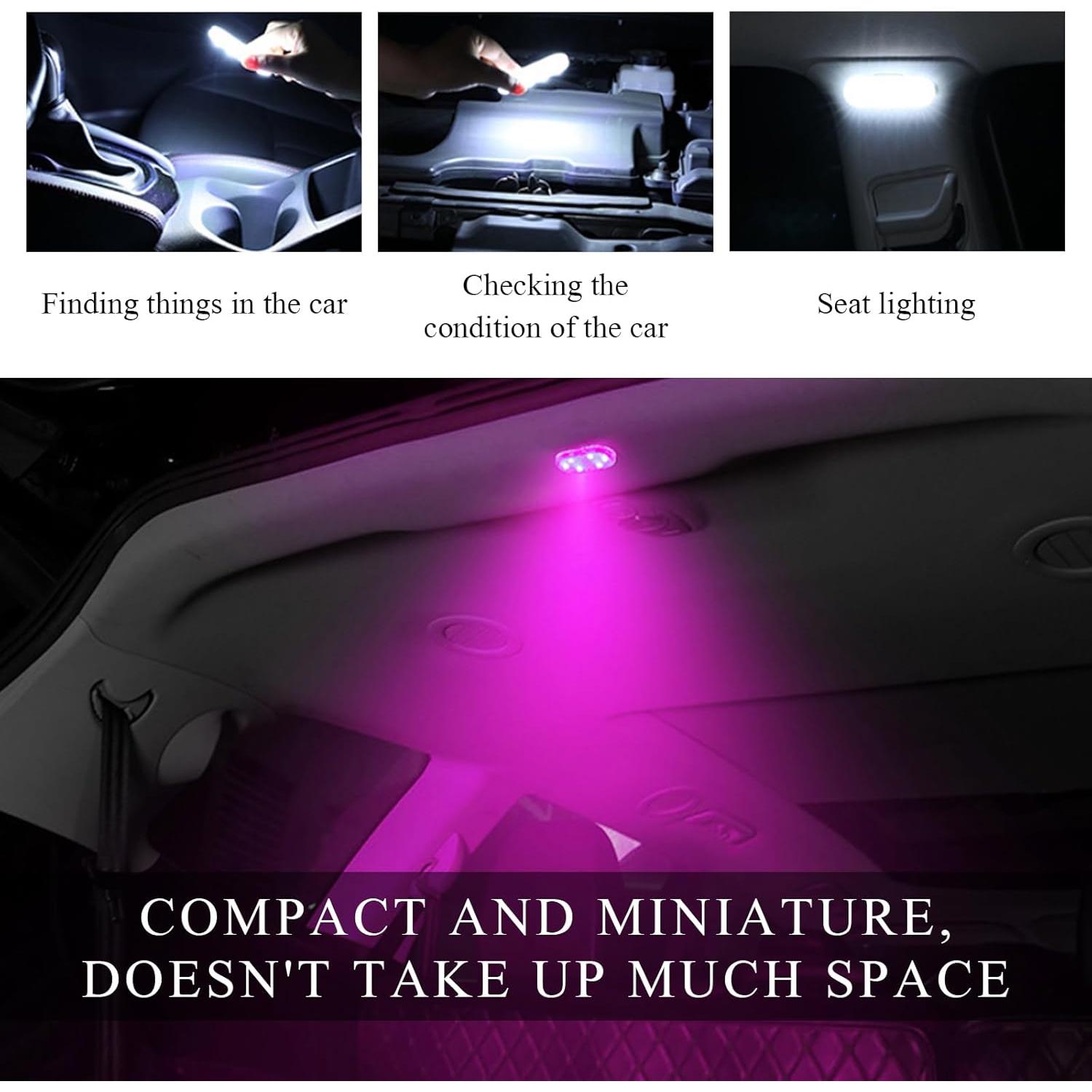 Luces LED Inalámbricas Gasedin 2 PCS Magnéticas 7 Colores