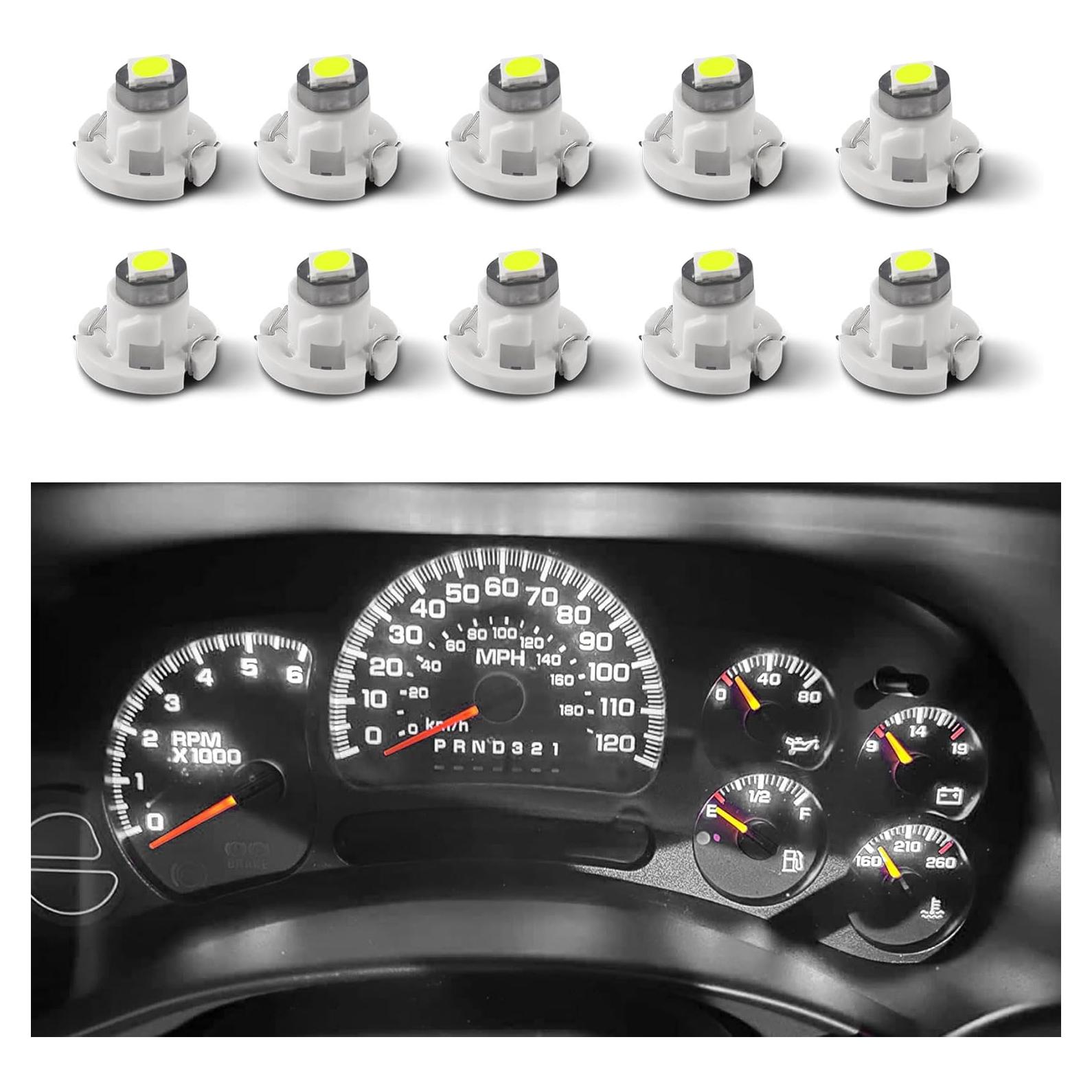 10 Bombillas LED T4.2 HQRNYP 10mm Luz Interior Coche 12V