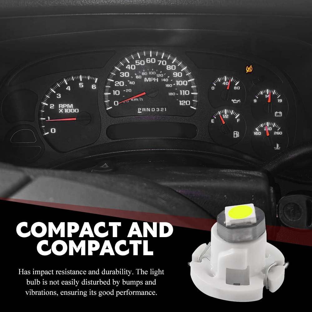 10 Bombillas LED T4.2 HQRNYP 10mm Luz Interior Coche 12V