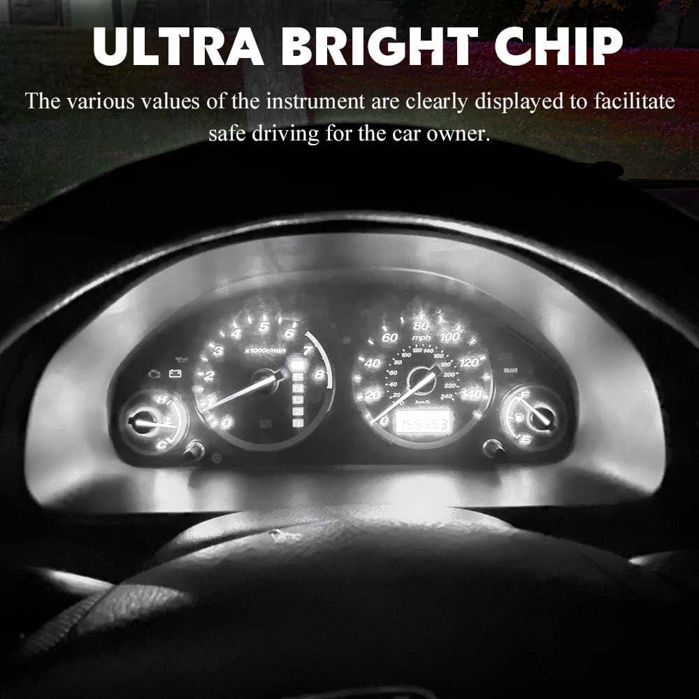 10 Bombillas LED T4.2 HQRNYP 10mm Luz Interior Coche 12V