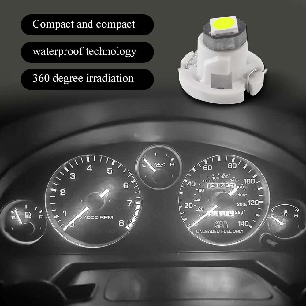 10 Bombillas LED T4.2 HQRNYP 10mm Luz Interior Coche 12V