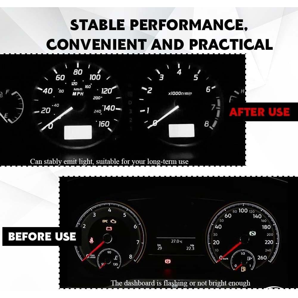 10 Bombillas LED T4.2 HQRNYP 10mm Luz Interior Coche 12V