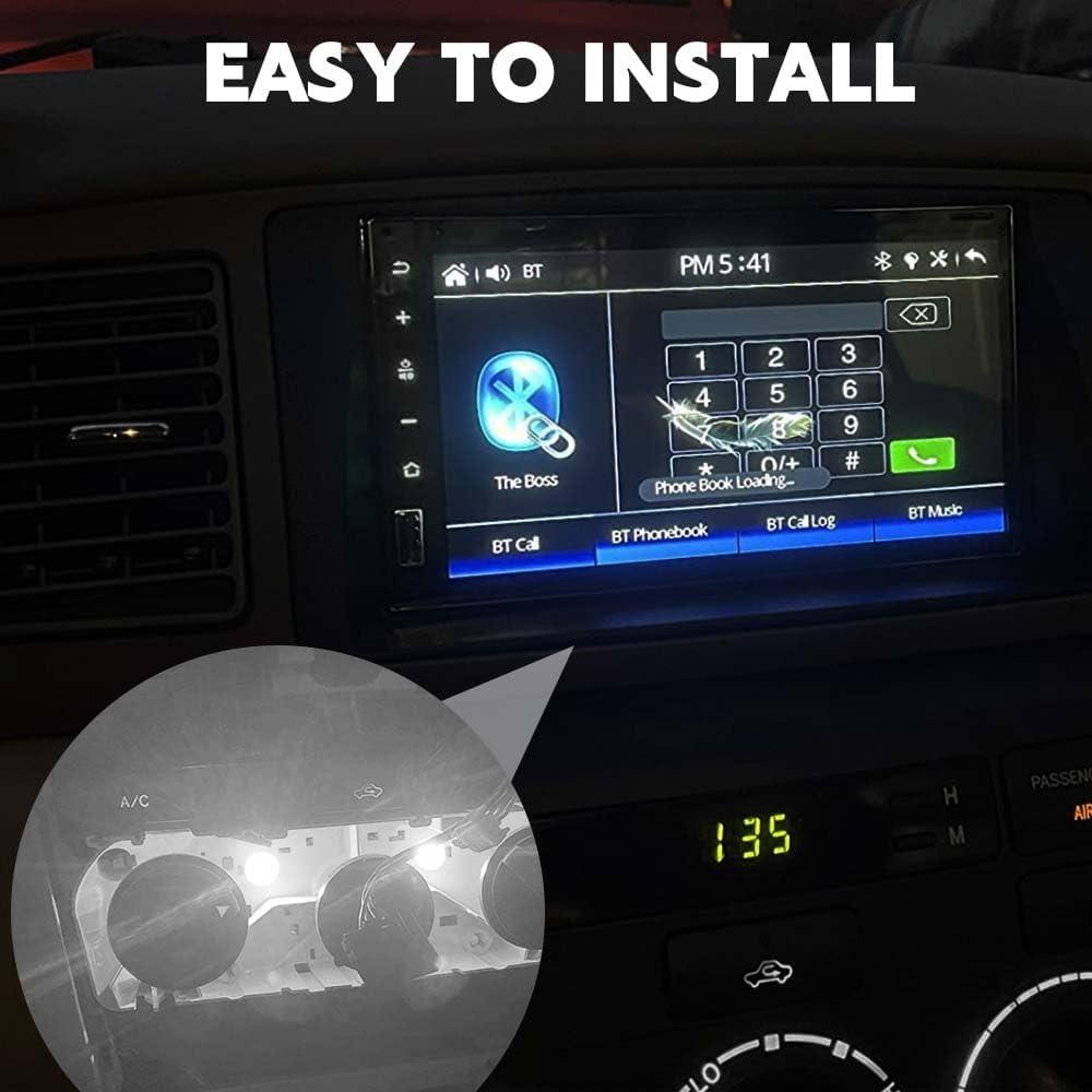 10 Bombillas LED T4.2 HQRNYP 10mm Luz Interior Coche 12V