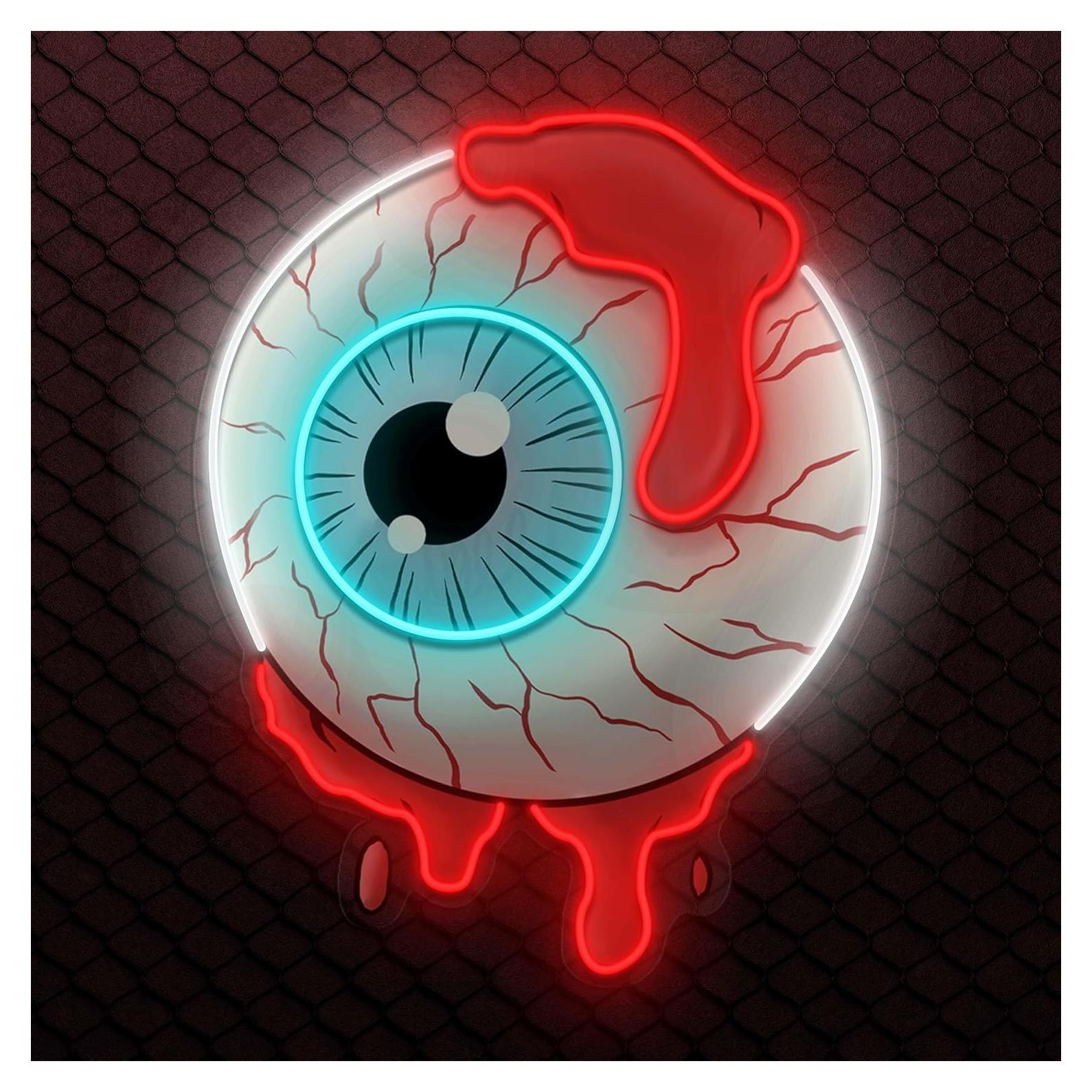 Cartel de Neón LED Ojo Sangriento Vital Neon 58.4x45.7cm