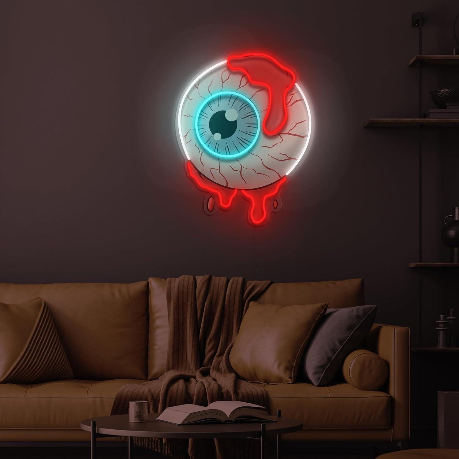 Cartel de Neón LED Ojo Sangriento Vital Neon 58.4x45.7cm