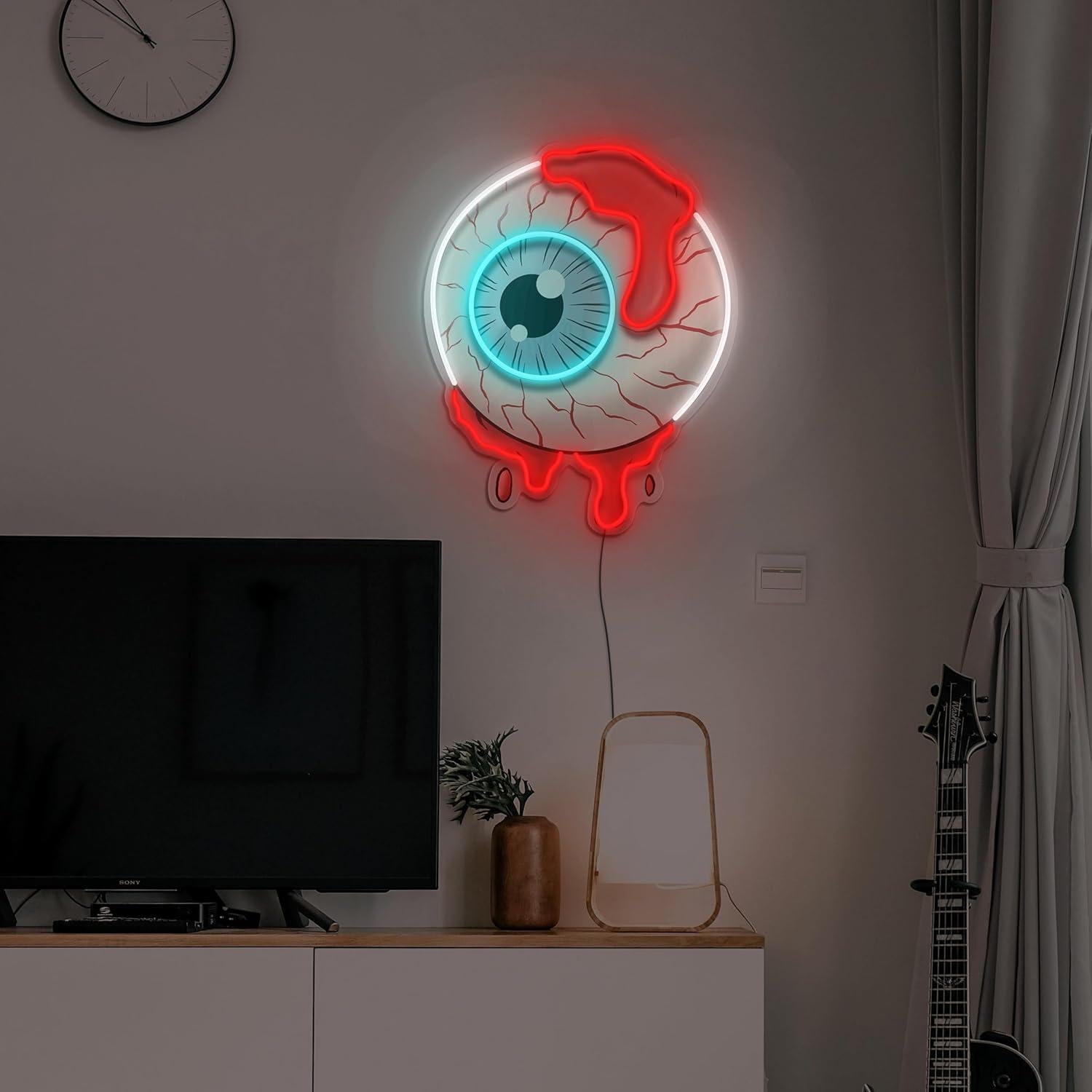 Cartel de Neón LED Ojo Sangriento Vital Neon 58.4x45.7cm