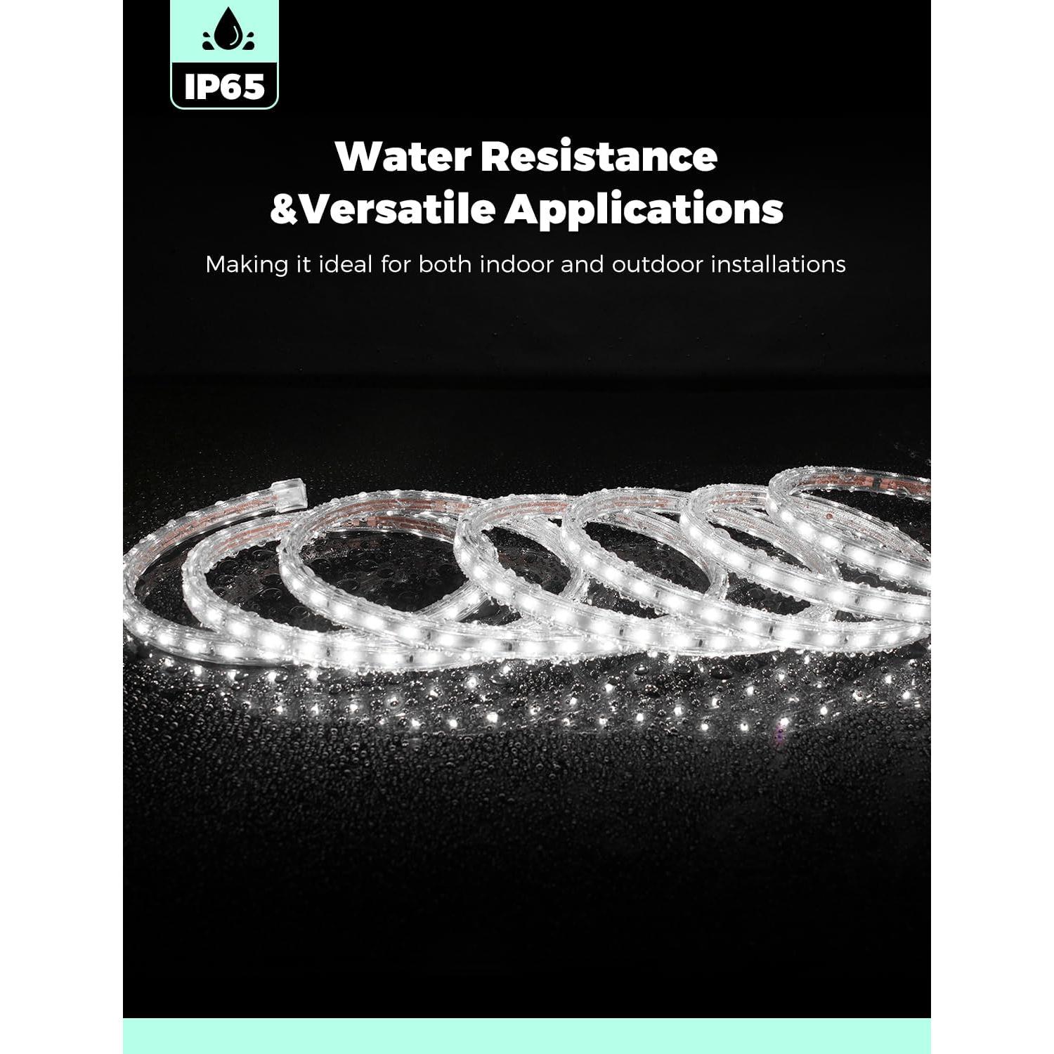 Tira de LED GZBtech 10M 6000K IP65 Impermeable para Exteriores