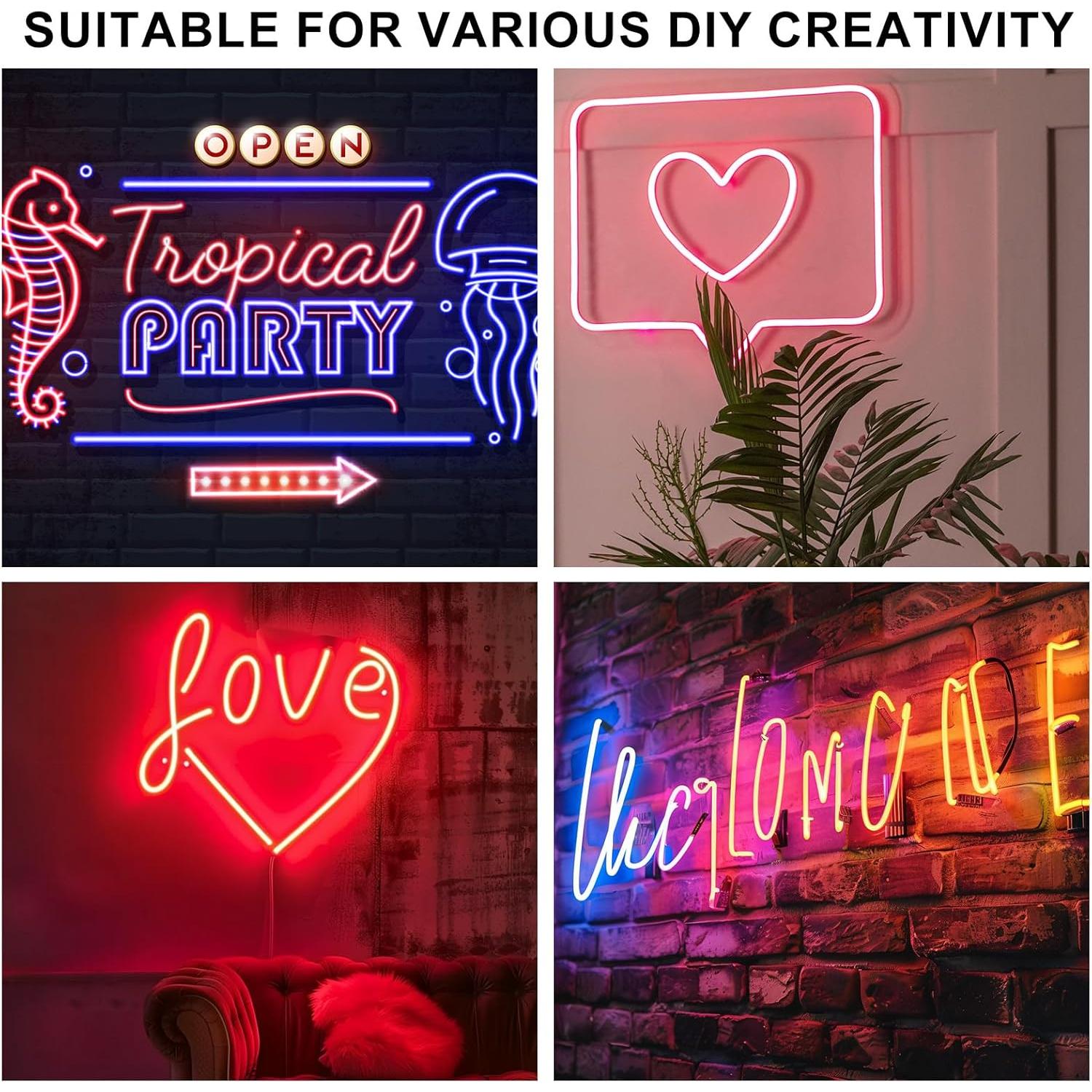 50 Clips de Montaje para Luz Neón Lyreh 2x1.3cm Transparente