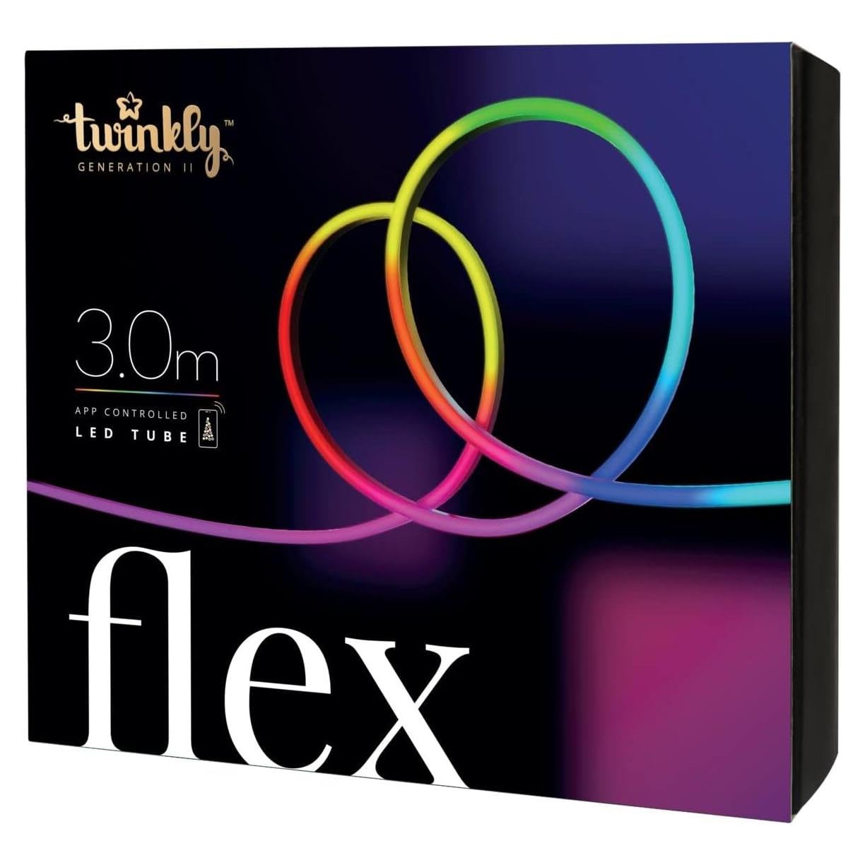 Tira LED RGB Flexible Twinkly Flex 3m, Control App, USB-C