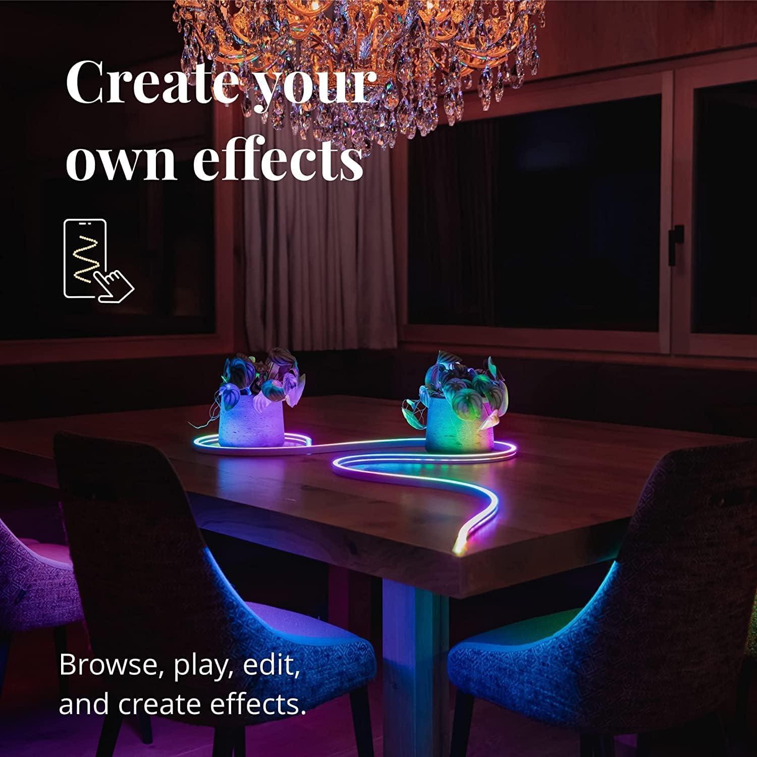 Tira LED RGB Flexible Twinkly Flex 3m, Control App, USB-C