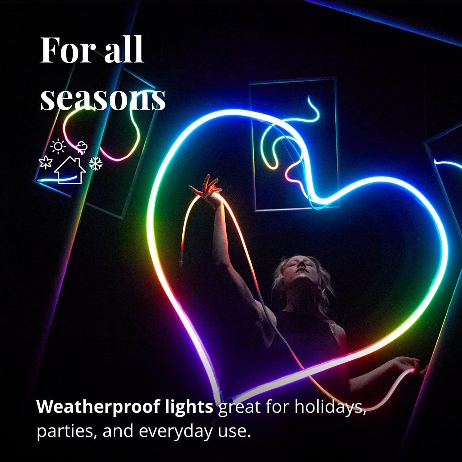 Tira LED RGB Flexible Twinkly Flex 3m, Control App, USB-C