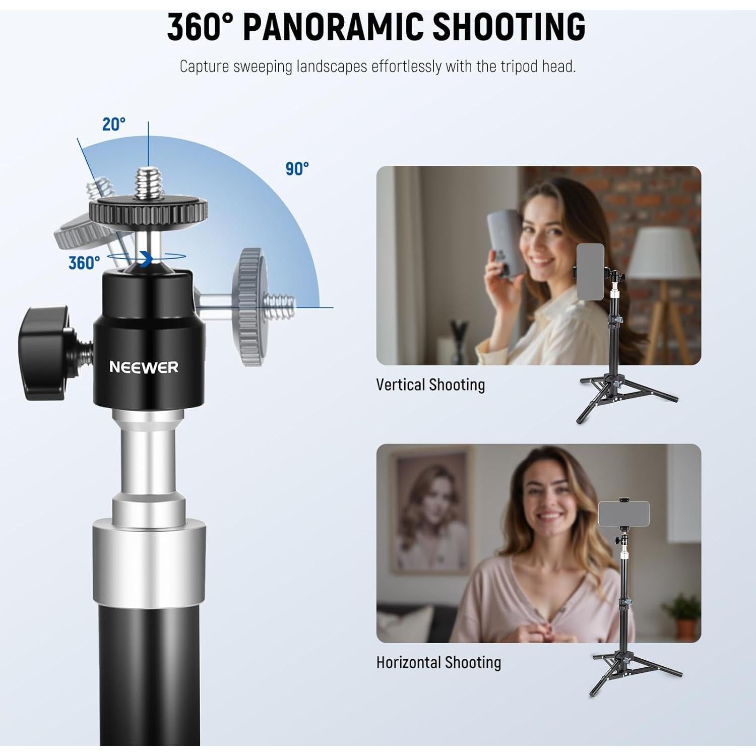 Soporte de Webcam NEEWER ST45B Tripode Ajustable 29-45cm