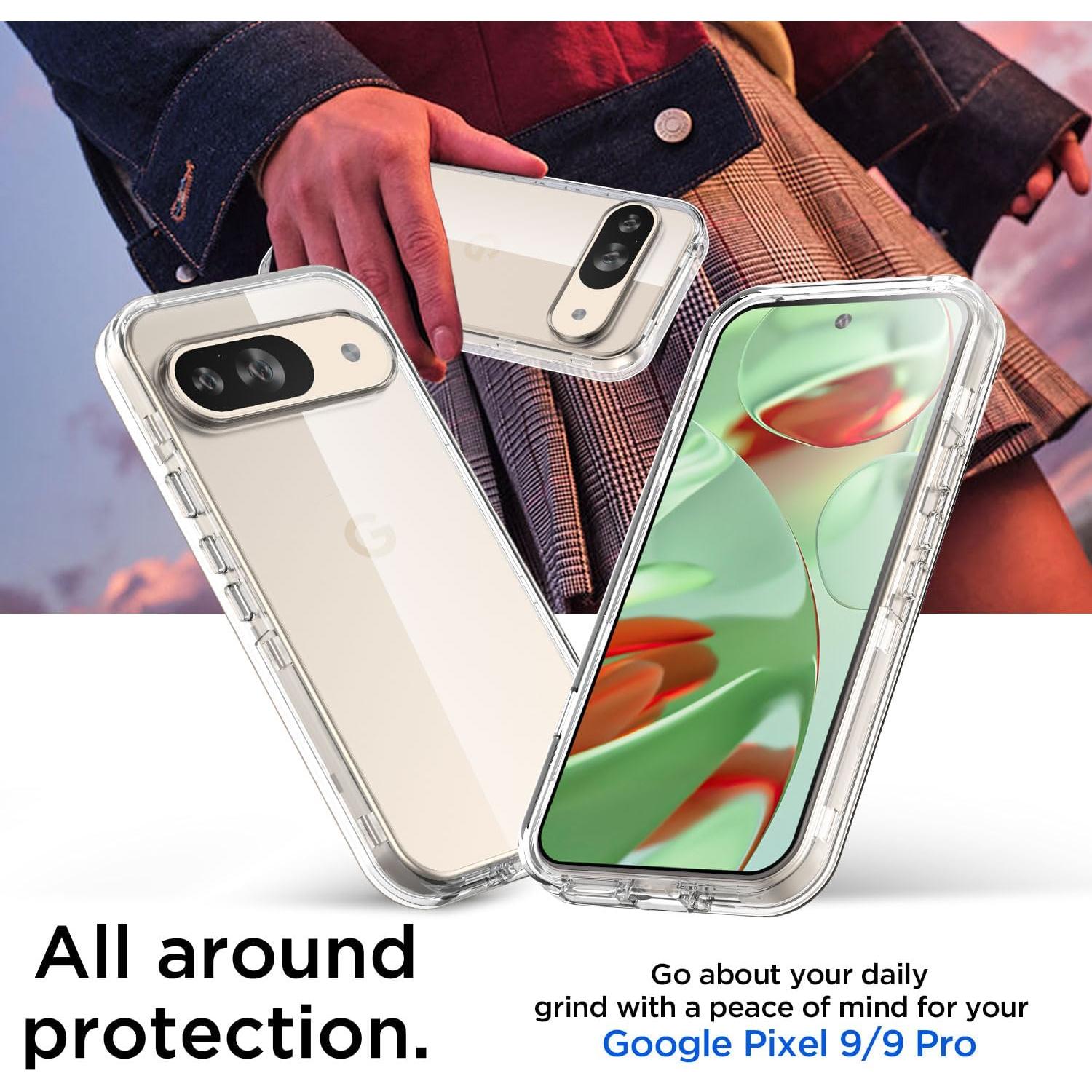 Funda Transparente AICase para Google Pixel 9/9 Pro - Resistente y Duradera