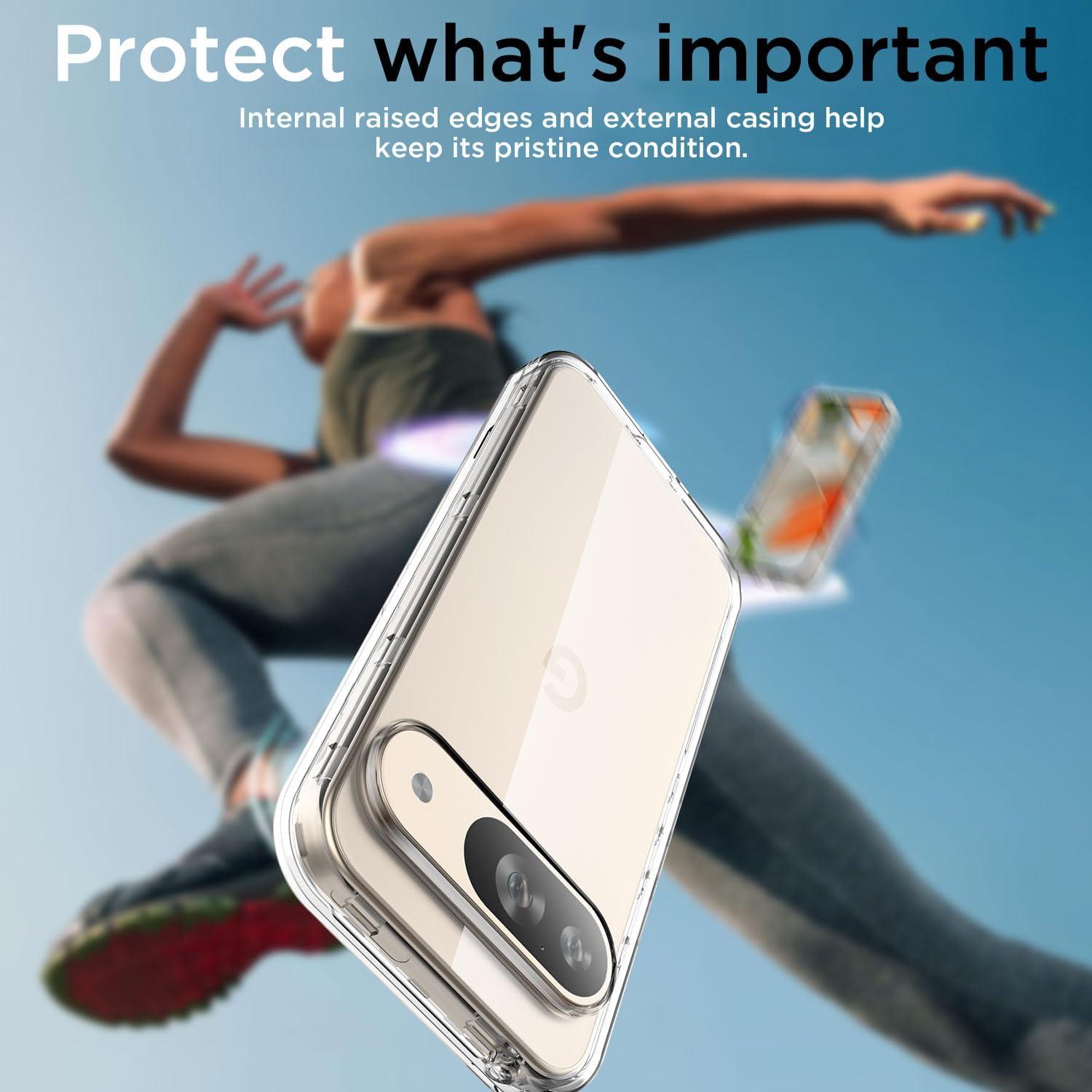 Funda Transparente AICase para Google Pixel 9/9 Pro - Resistente y Duradera