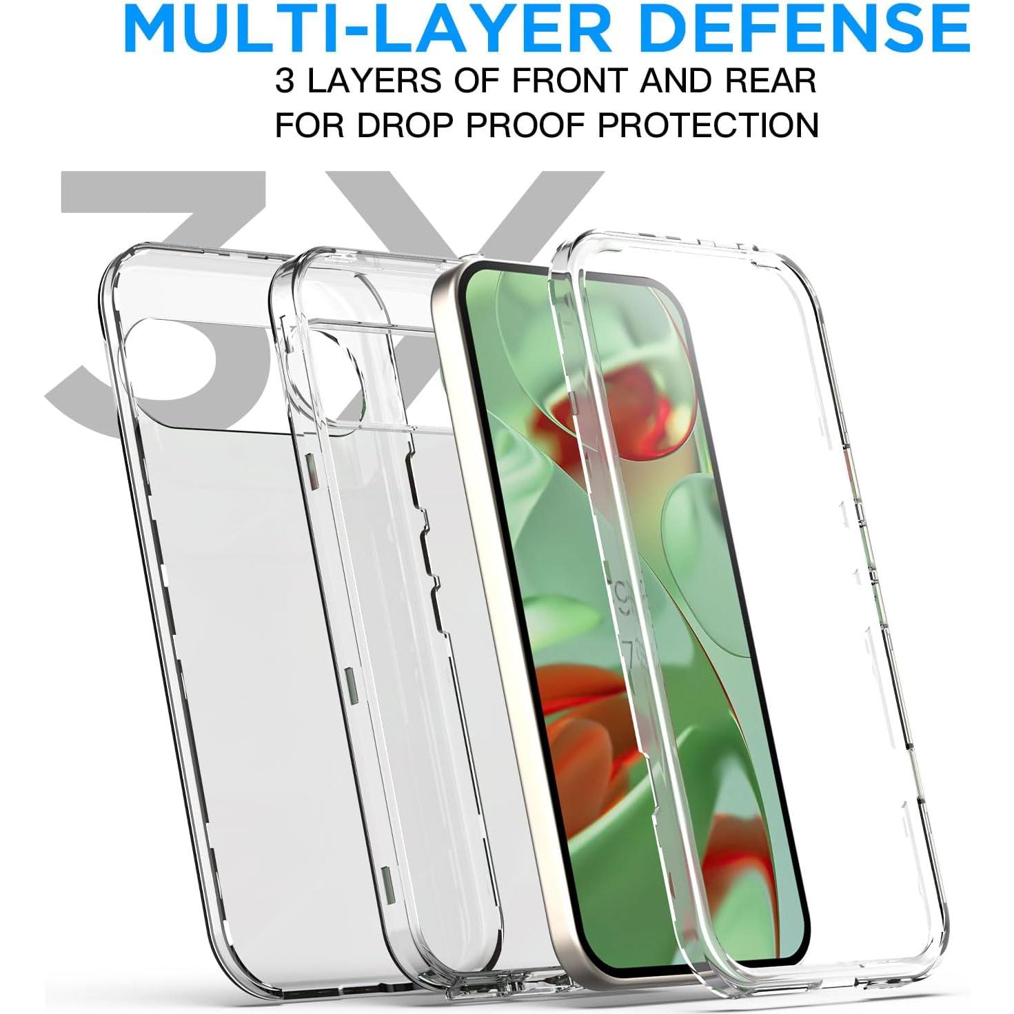 Funda Transparente AICase para Google Pixel 9/9 Pro - Resistente y Duradera