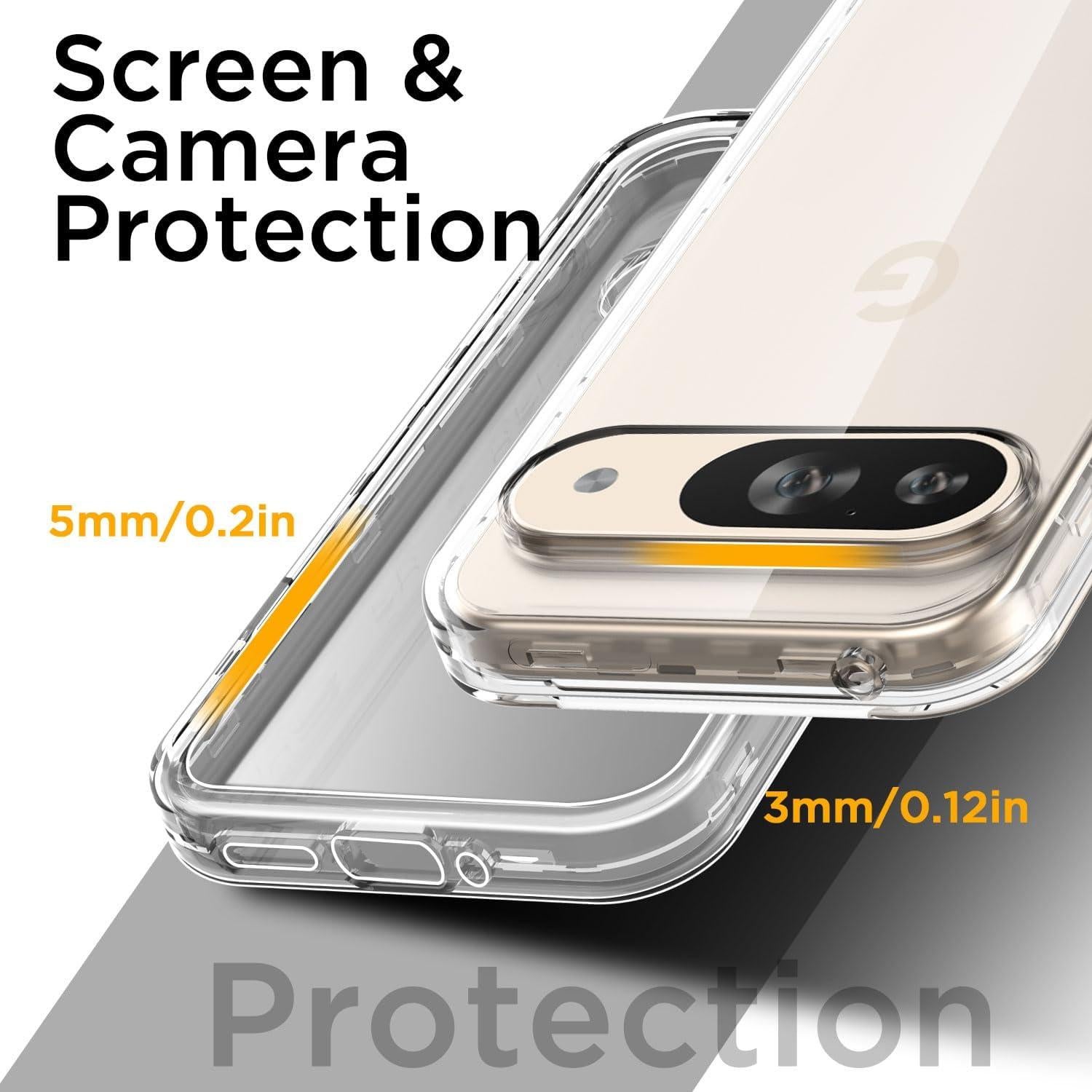 Funda Transparente AICase para Google Pixel 9/9 Pro - Resistente y Duradera