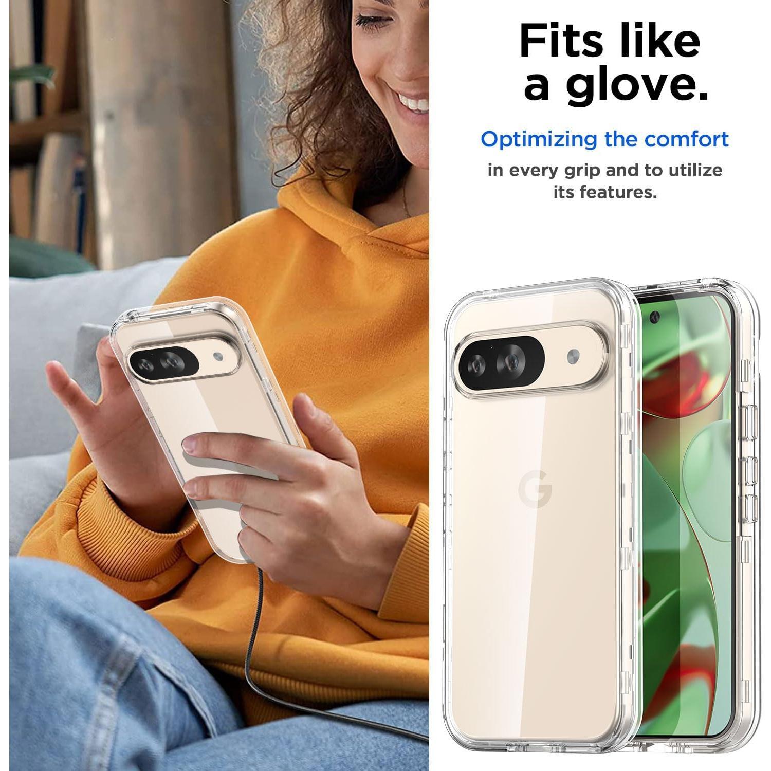 Funda Transparente AICase para Google Pixel 9/9 Pro - Resistente y Duradera