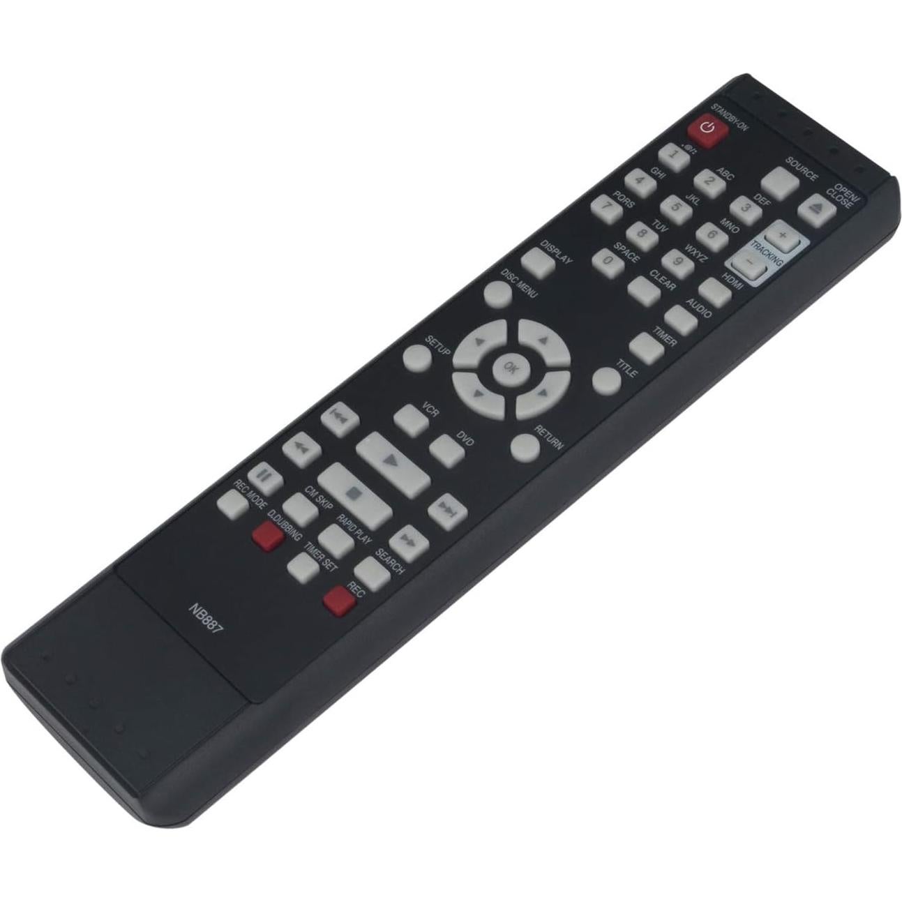 Control Remoto NB887 para Magnavox DVD VCR Combo ZV427MG9A