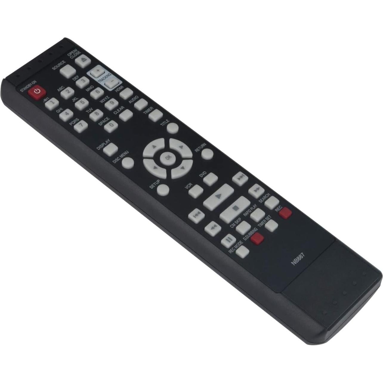 Control Remoto NB887 para Magnavox DVD VCR Combo ZV427MG9A