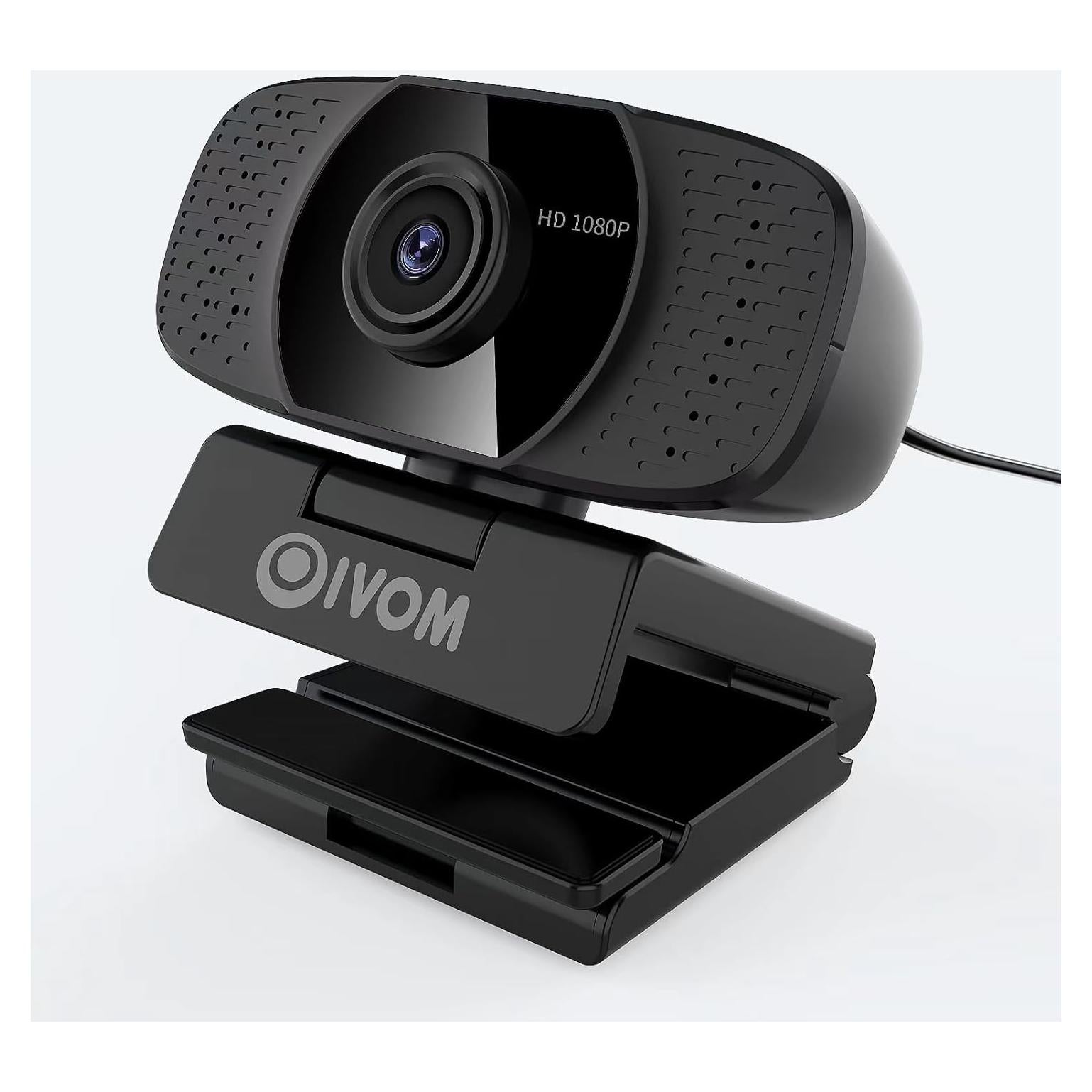 Cámara Web HD 1080P Oivom con Micrófono y Tapa de Privacidad