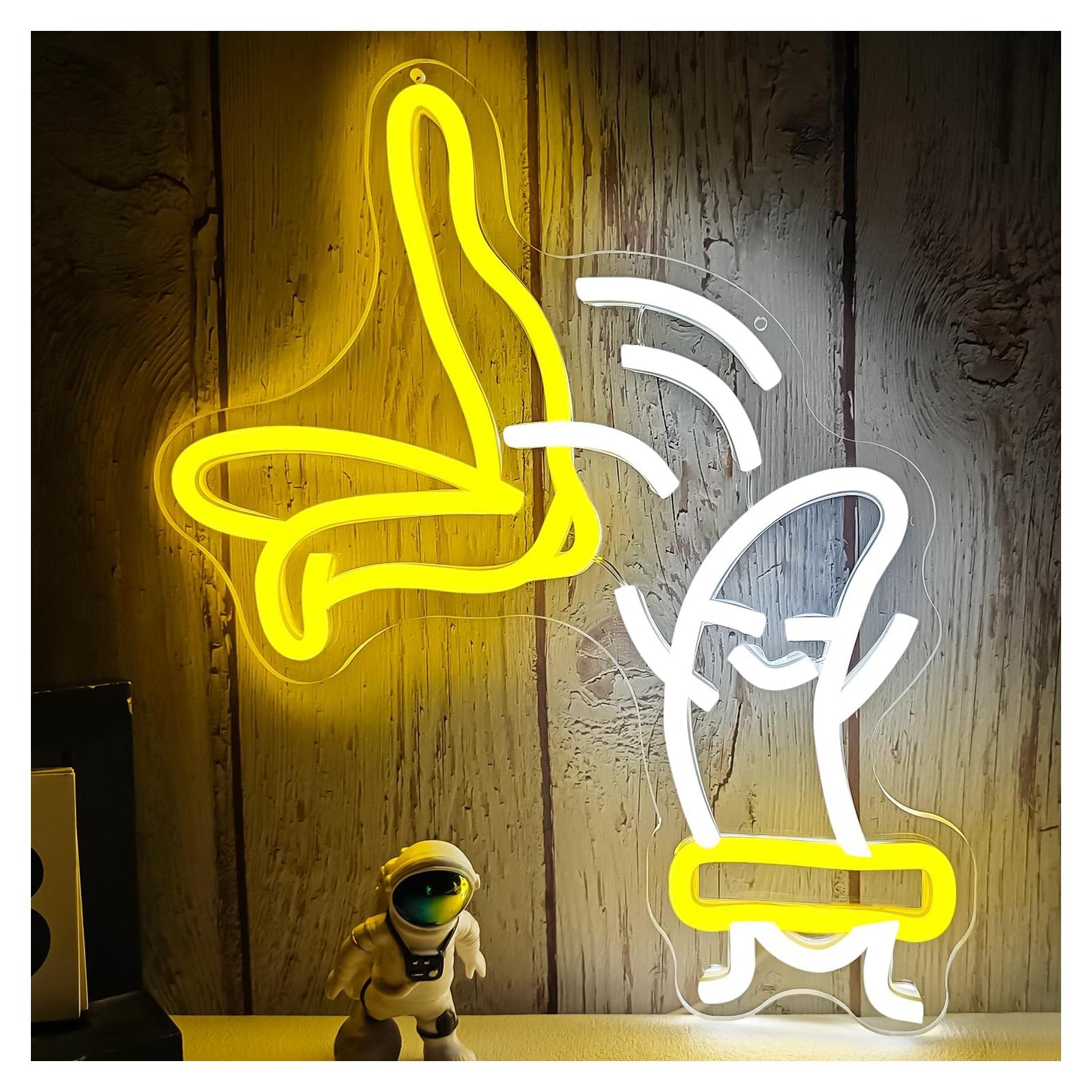 Luz de Neón de Banana Vveikea LED Regulable 10 Niveles
