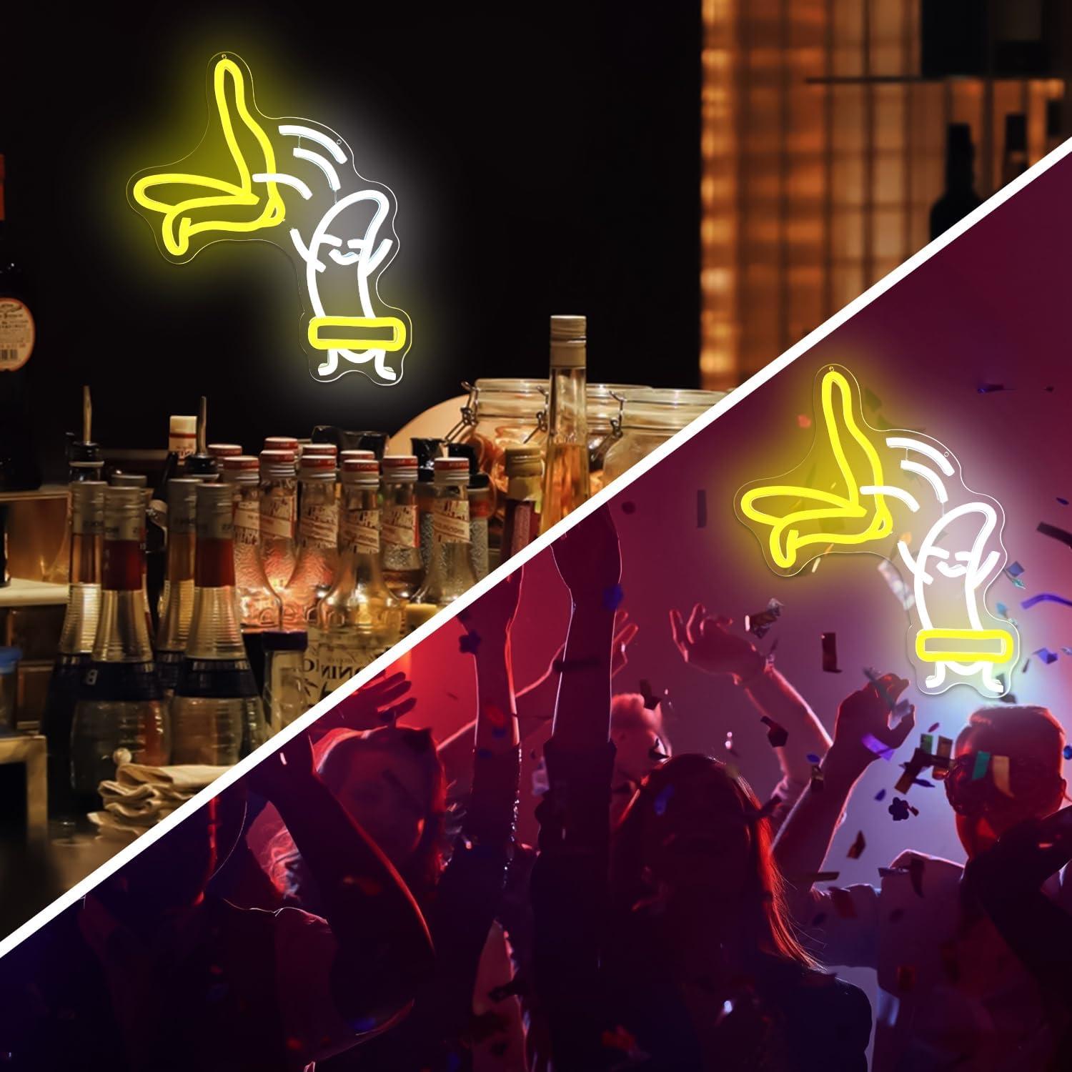 Luz de Neón de Banana Vveikea LED Regulable 10 Niveles