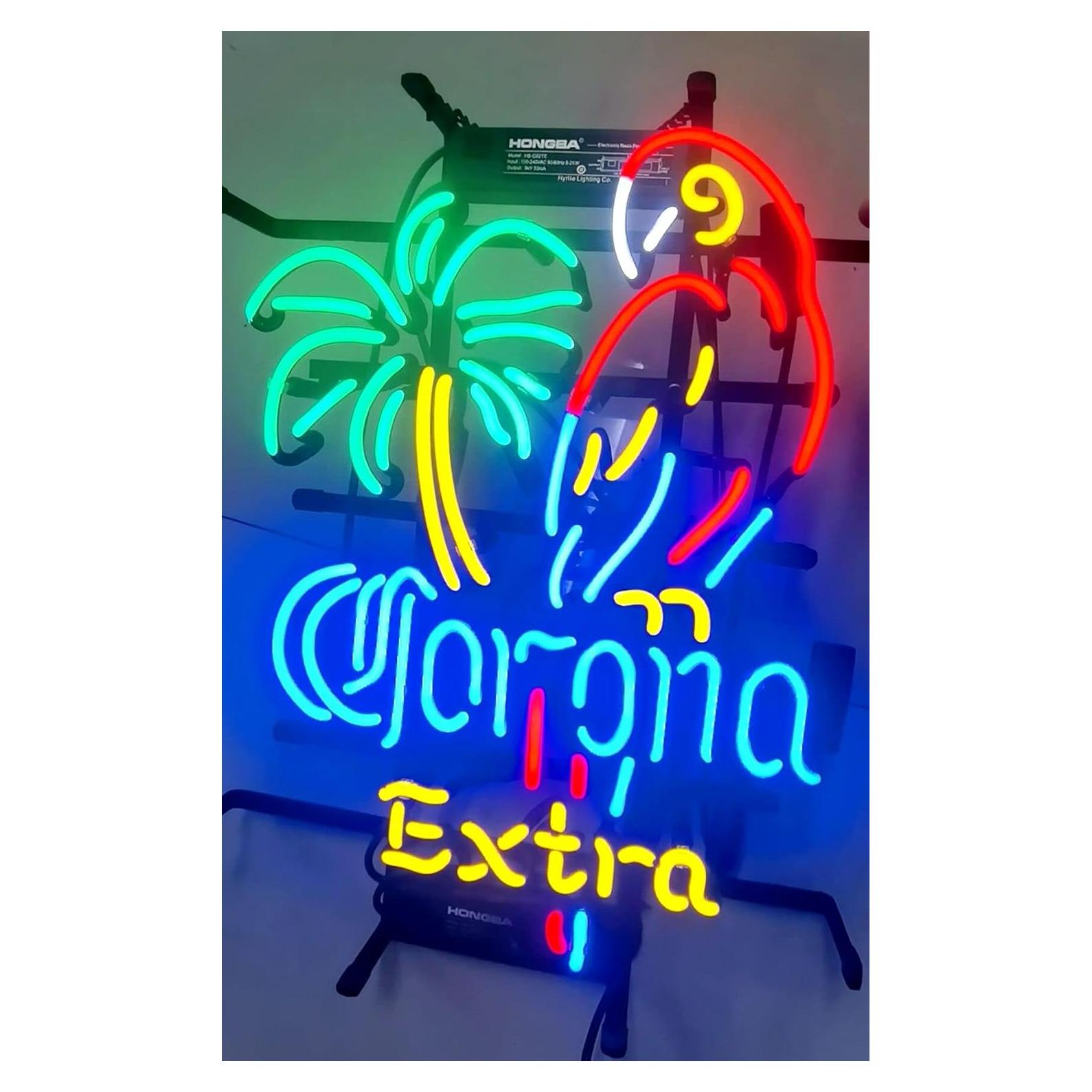 Arte Neon Loro 40x33cm ZHAOYANG Decoración Hogar