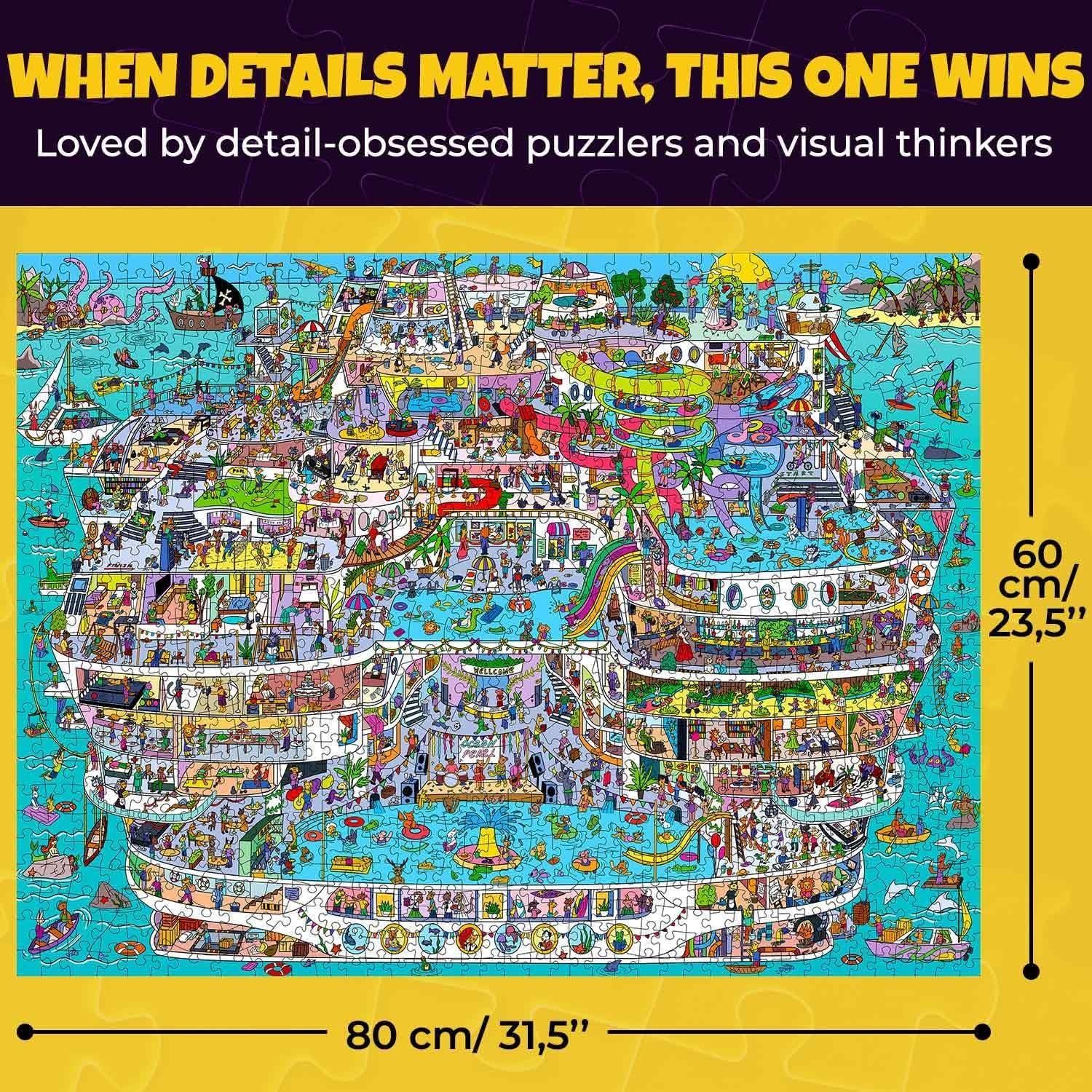 Puzzle Quokka 1000 Piezas Vistas de Crucero - Adducate