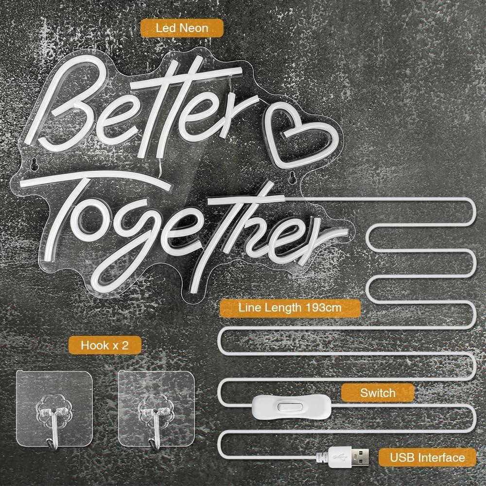 Luz de Neón LED Arrinew 42x30.99cm Decorativa USB