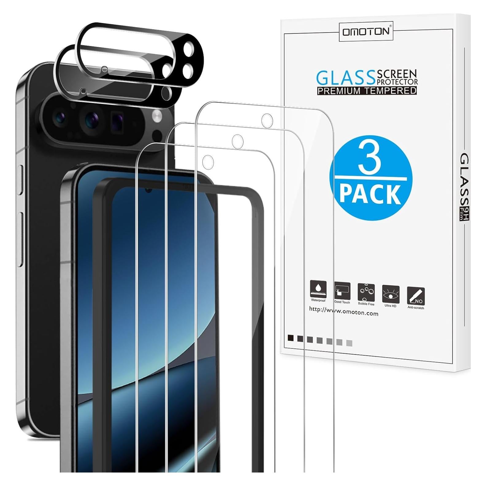 Protector de Pantalla y Lente OMOTON para Google Pixel 10 Pro XL