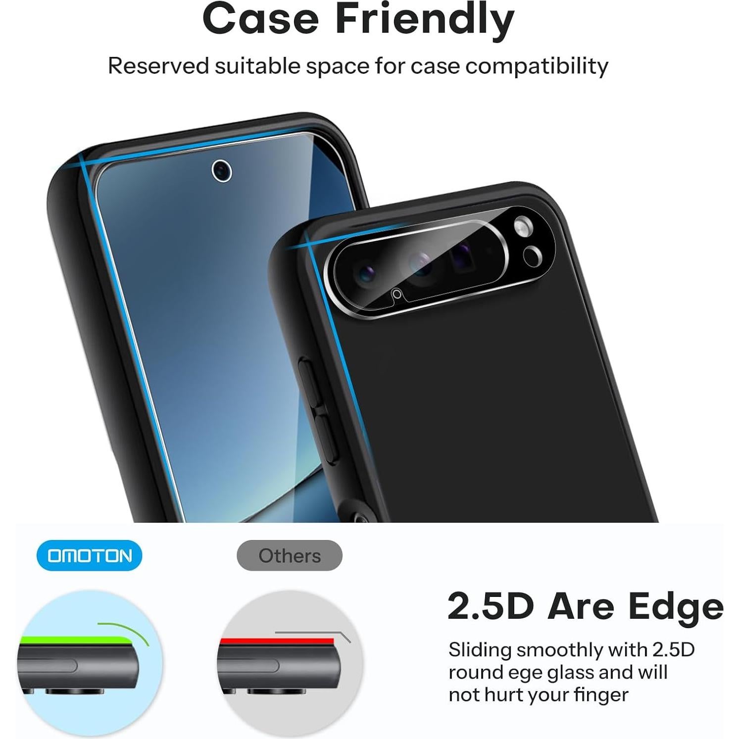 Protector de Pantalla y Lente OMOTON para Google Pixel 10 Pro XL