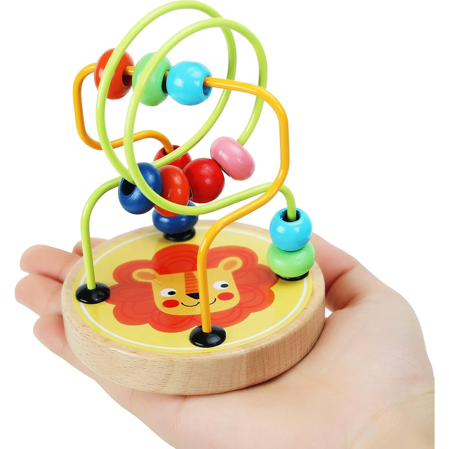 Laberinto de Perlas Montessori AISHUN 2 Piezas Colorido