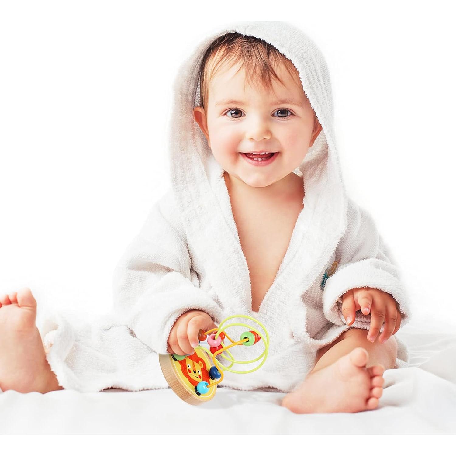 Laberinto de Perlas Montessori AISHUN 2 Piezas Colorido